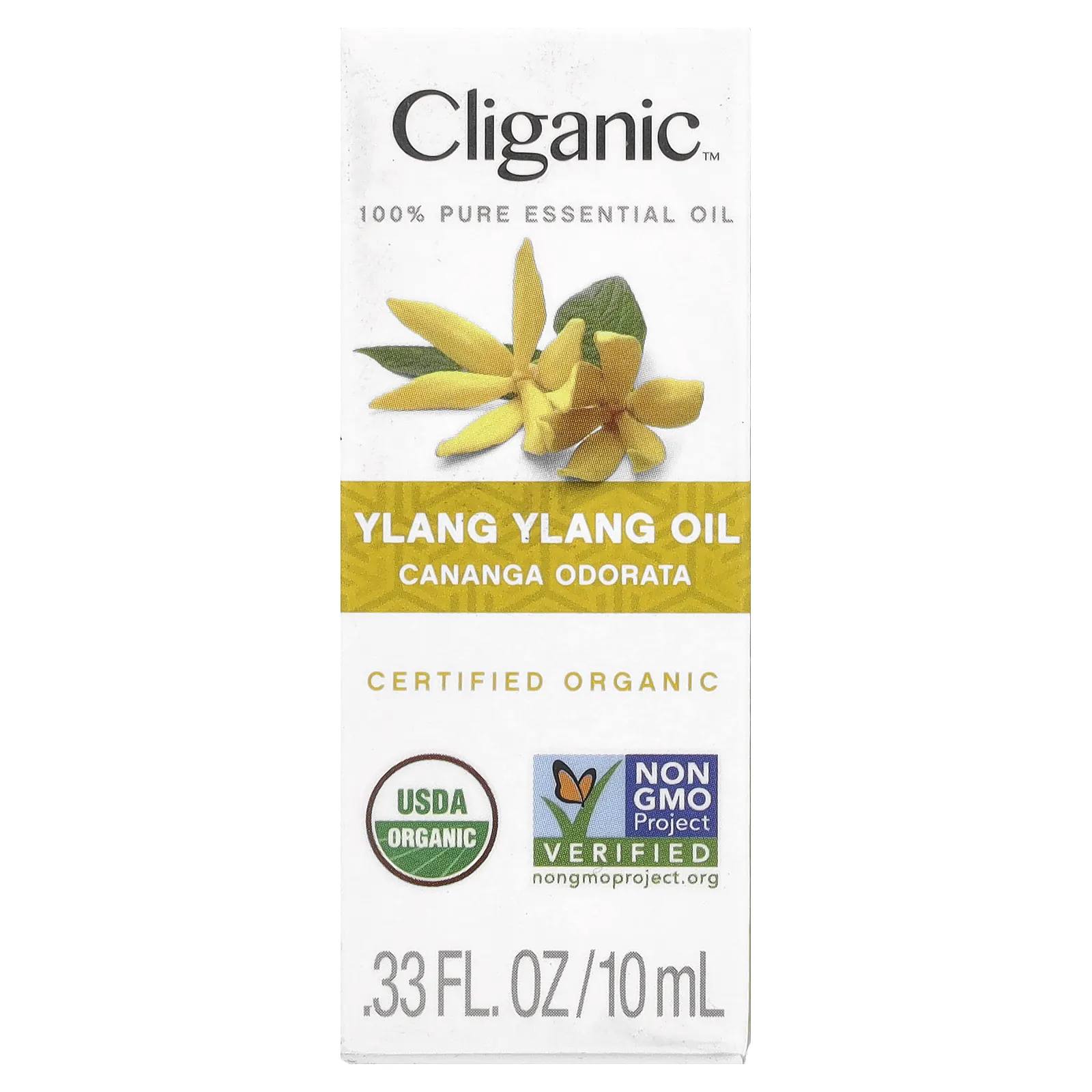 Cliganic, 100% чистое эфирное масло, иланг-иланг, 10 мл (0,33 жидк. Унции)