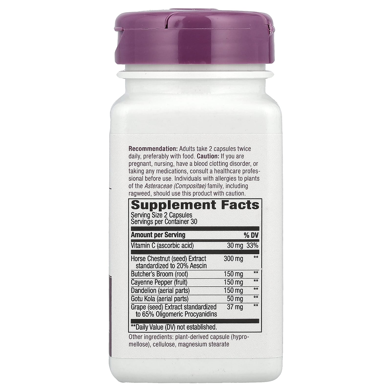 Nature's Way, Premium Blend, для вен для ног, 60 веганских капсул