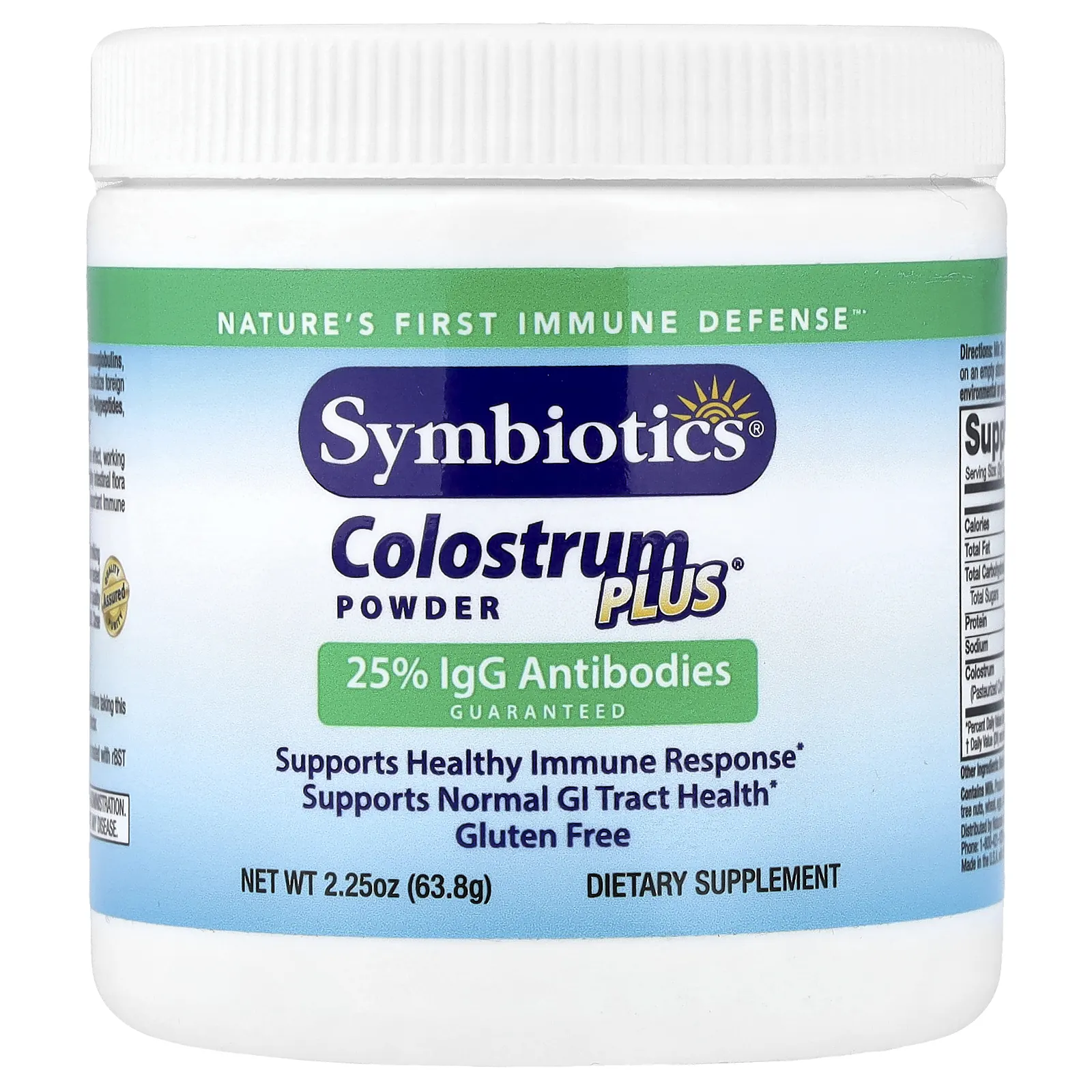Symbiotics, Colostrum Plus® в порошке, 63,8 г (2,25 унции)