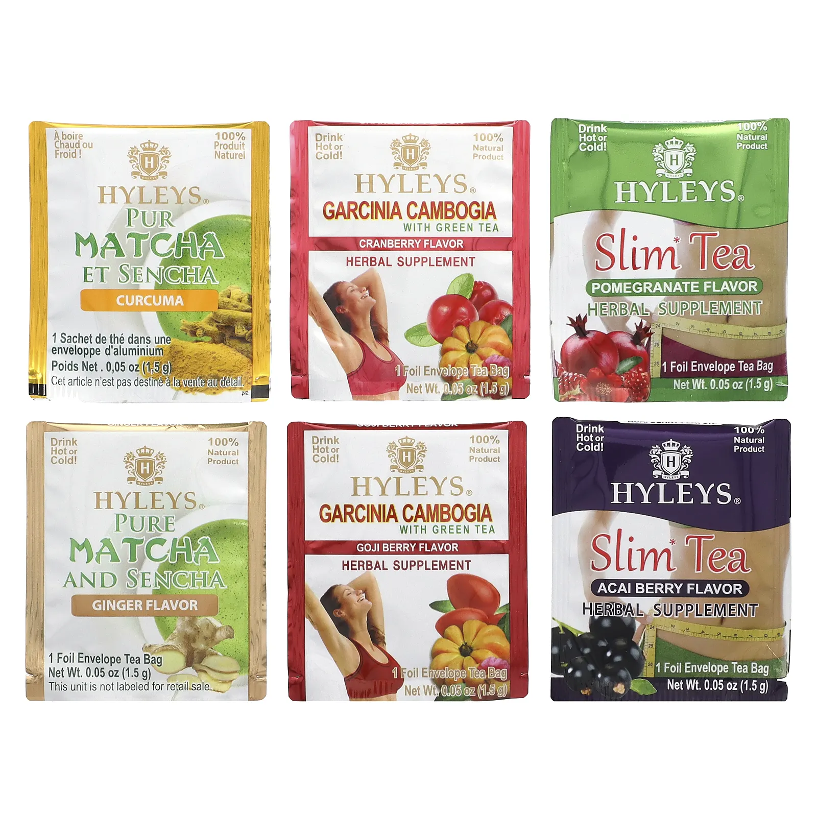Hyleys Tea, 14-дневный набор для снижения веса, 42 чайных пакетика, 63 г (2,22 унции)