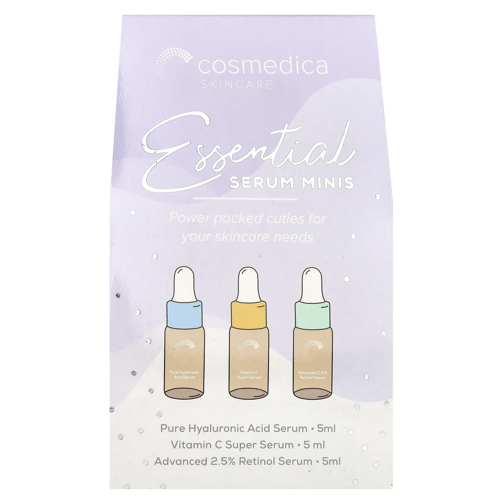 Cosmedica Skincare, Essential Serum, мини-сыворотки, набор из 3 шт.