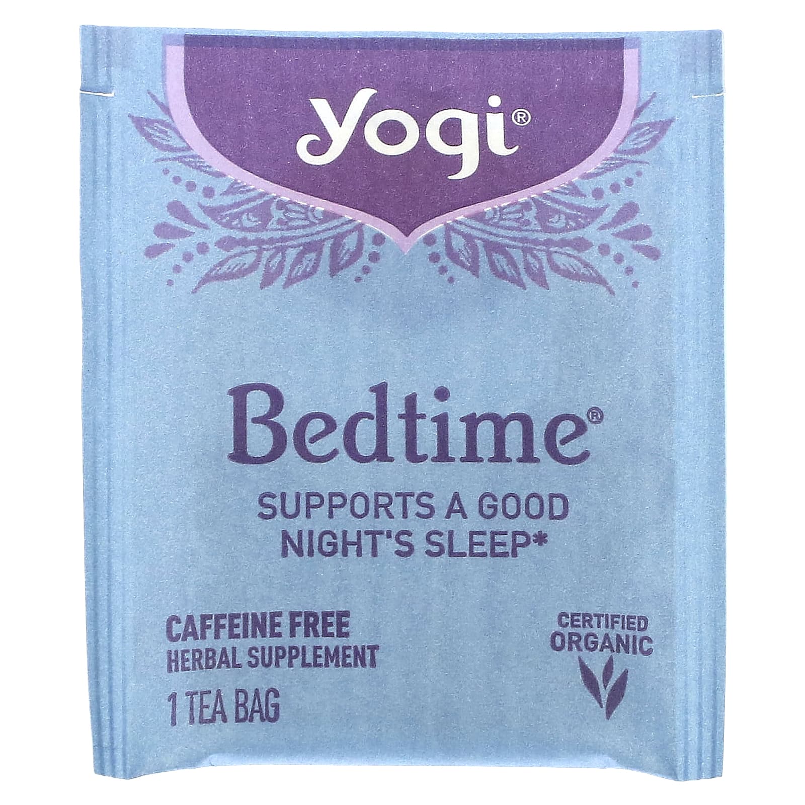 Yogi Tea, Bedtime, без кофеина, 16 чайных пакетиков, 24 г (85 унций)