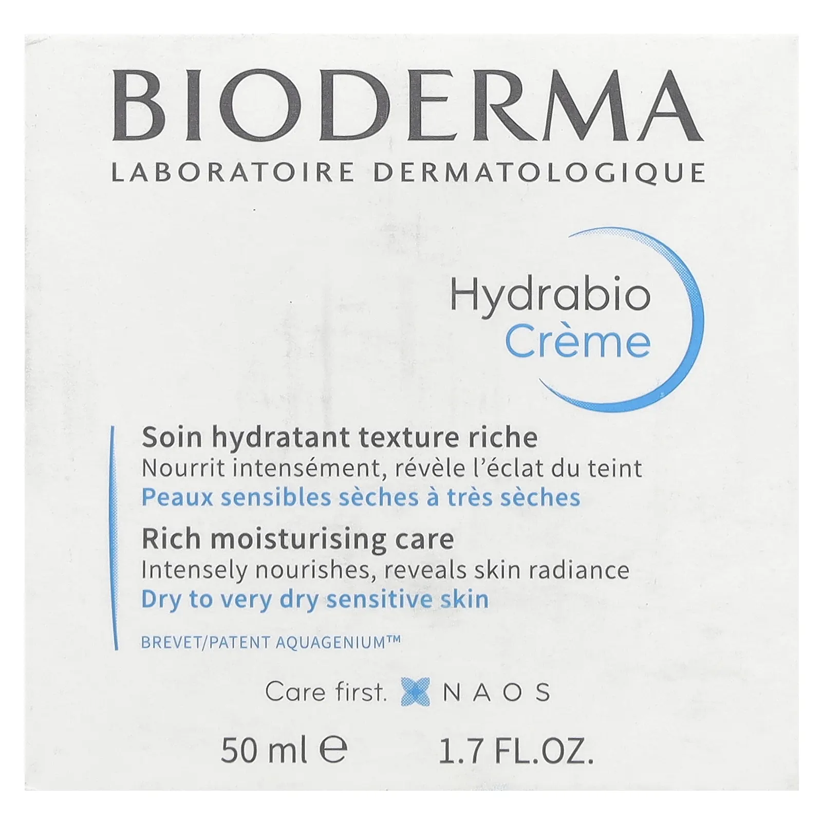 Bioderma, Hydrabio, крем для насыщенного увлажнения, 50 мл (1,67 жидк. Унции)