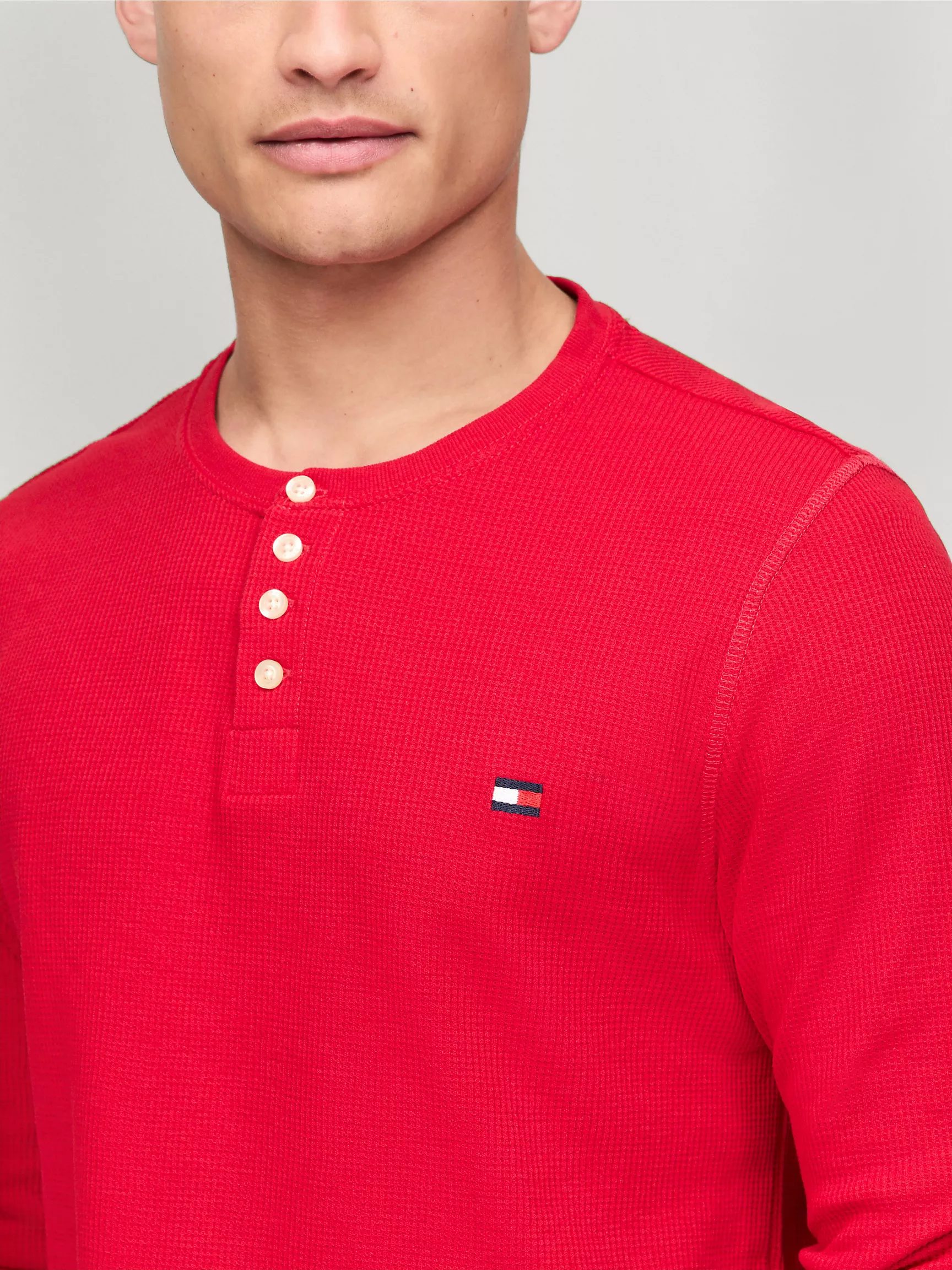 Мужской топ Tommy Hilfiger, Термокофта Henley для сна