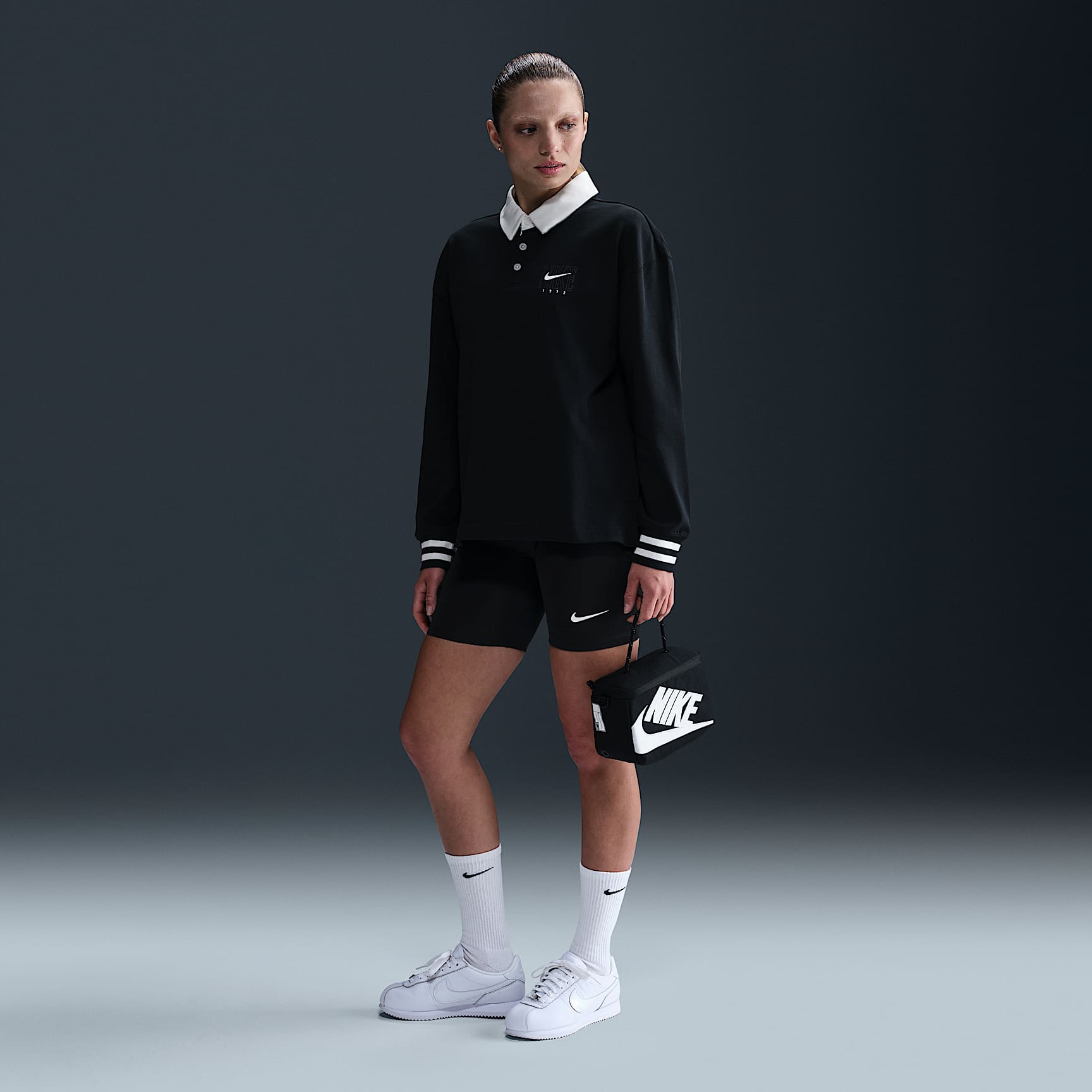 Nike Sportswear Essential Women's Oversized Long-Sleeve Polo