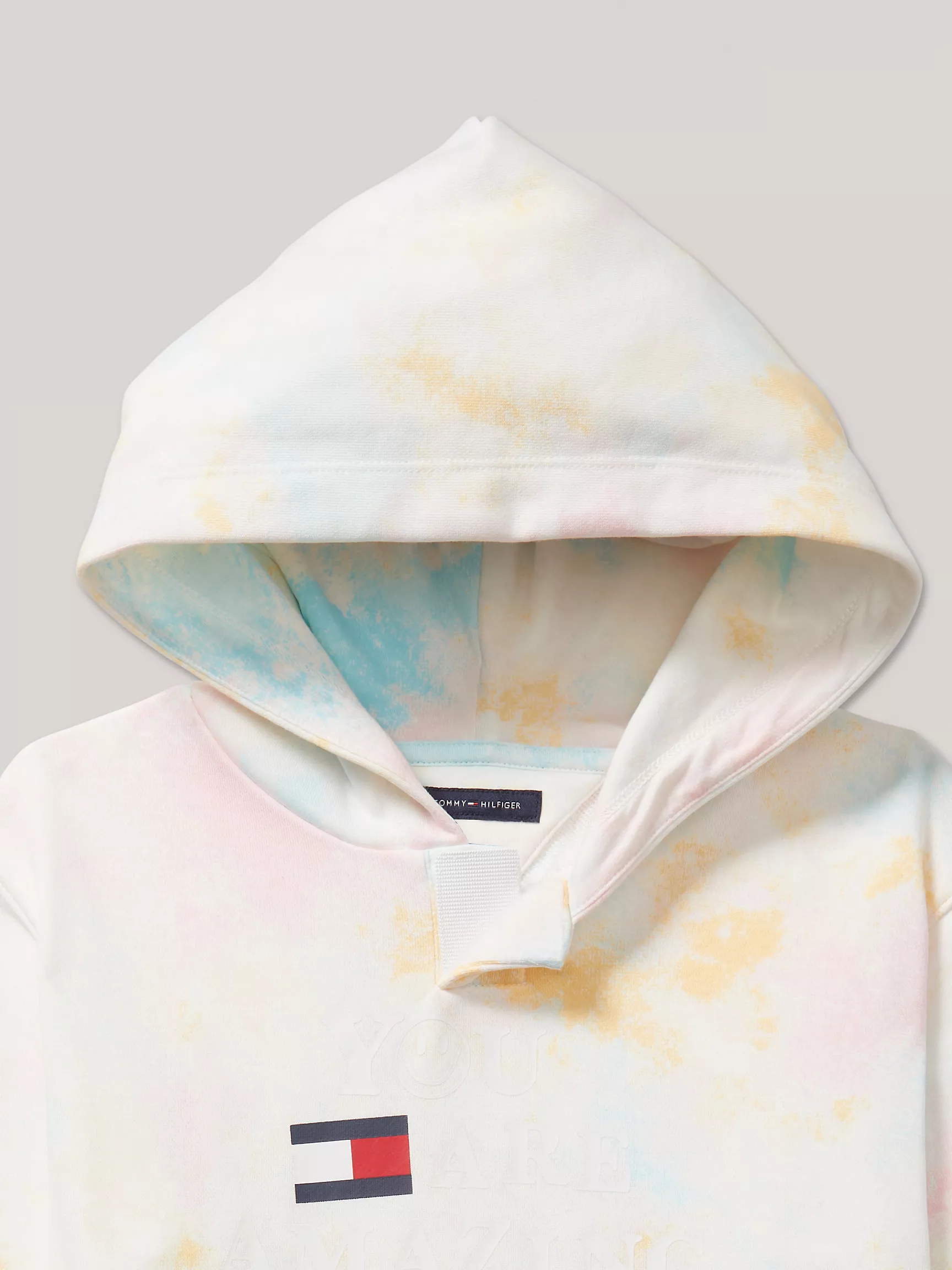 Толстовка для мальчиков Tommy Hilfiger, Детское худи с узором тай-дай