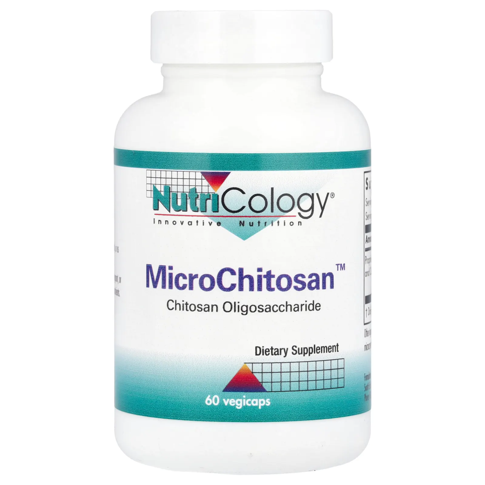 Nutricology, MicroChitosan, 60 вегетарианских капсул