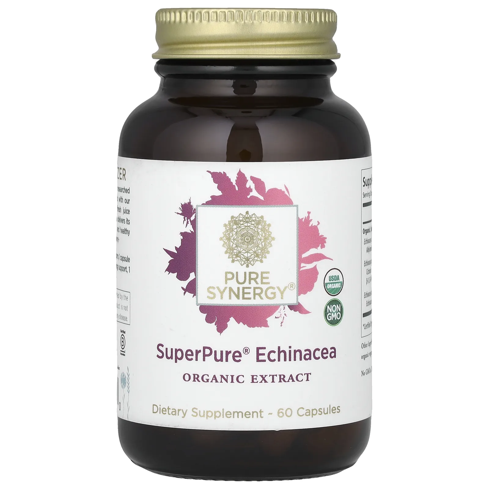 Pure Synergy, SuperPure, экстракт эхинацеи, 60 капсул