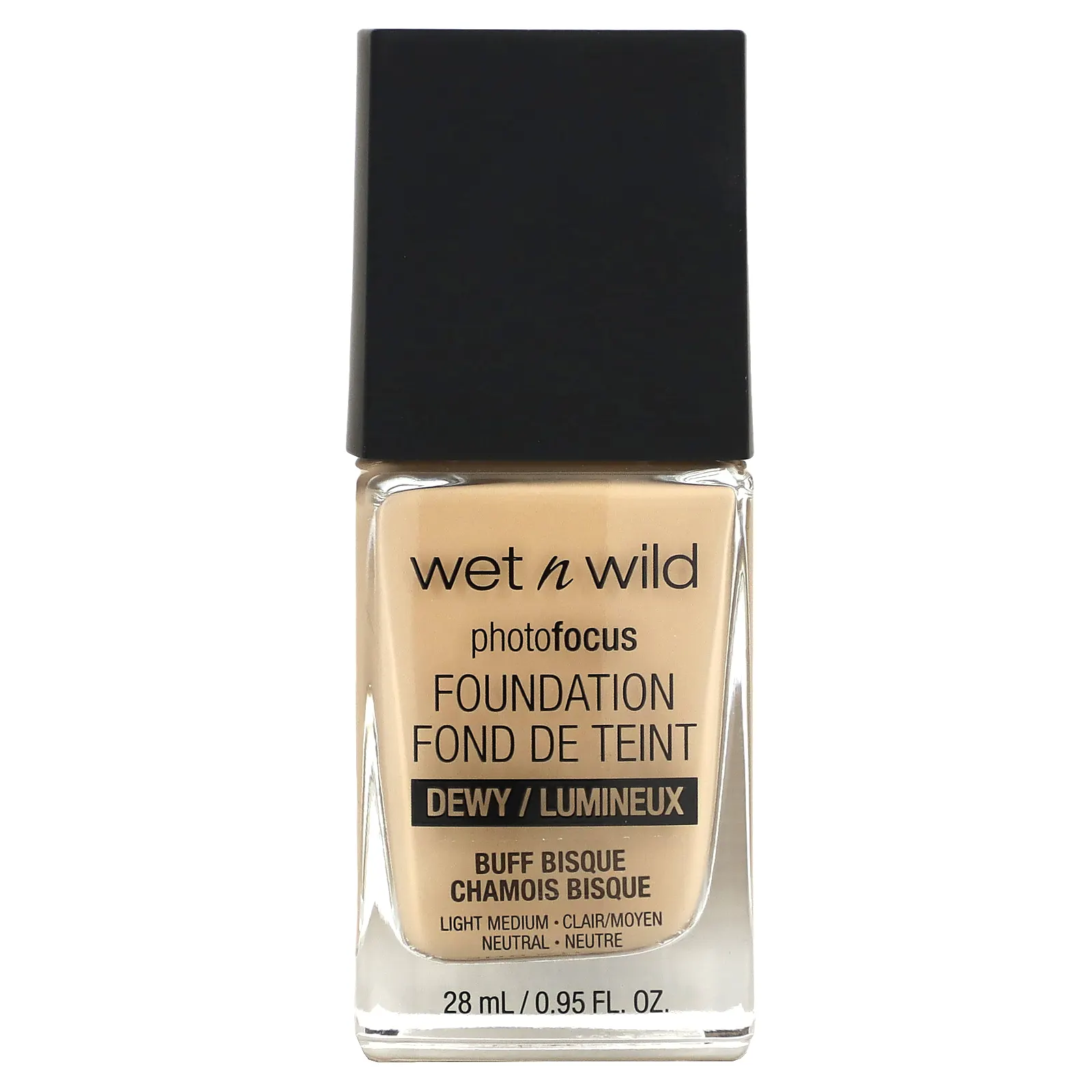 wet n wild, PhotoFocus Foundation, Dewy, бисквит, 28 мл (0,95 жидк. Унции)