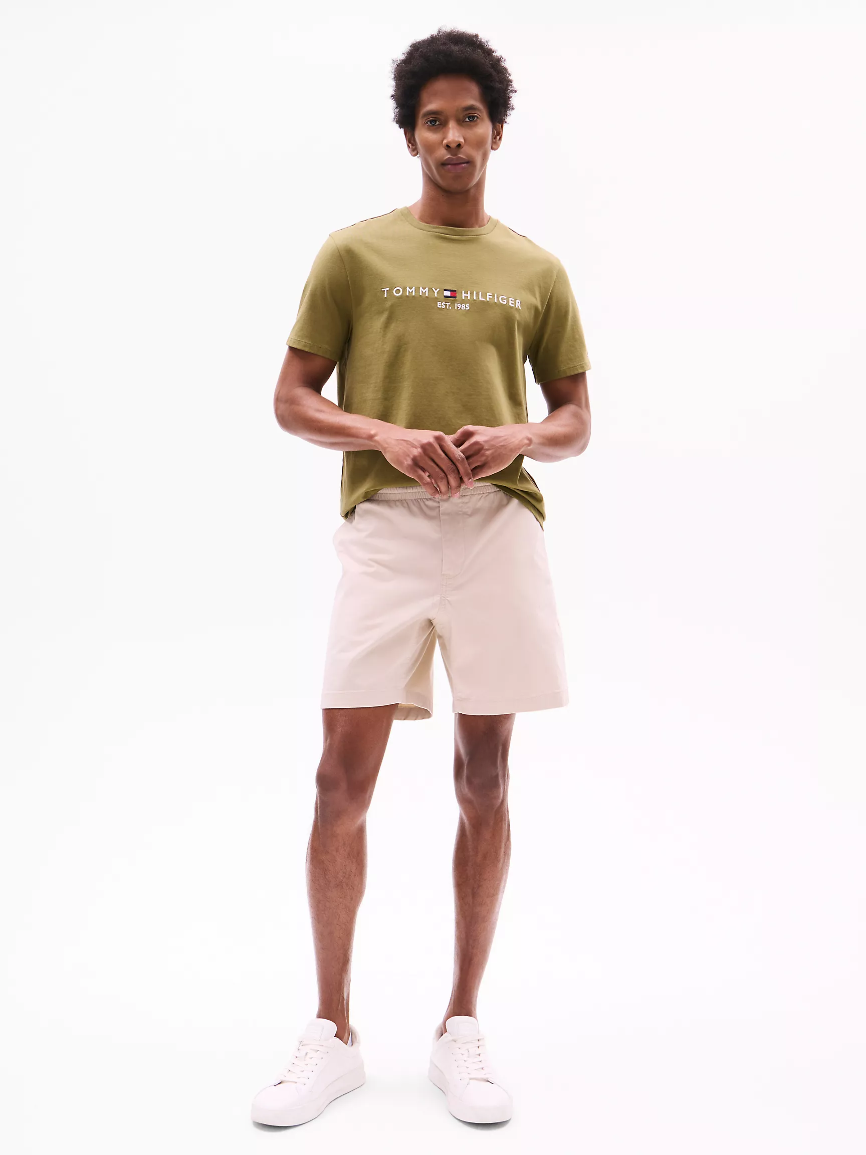 Мужская футболка Tommy Hilfiger, Футболка с вышитым логотипом Tommy