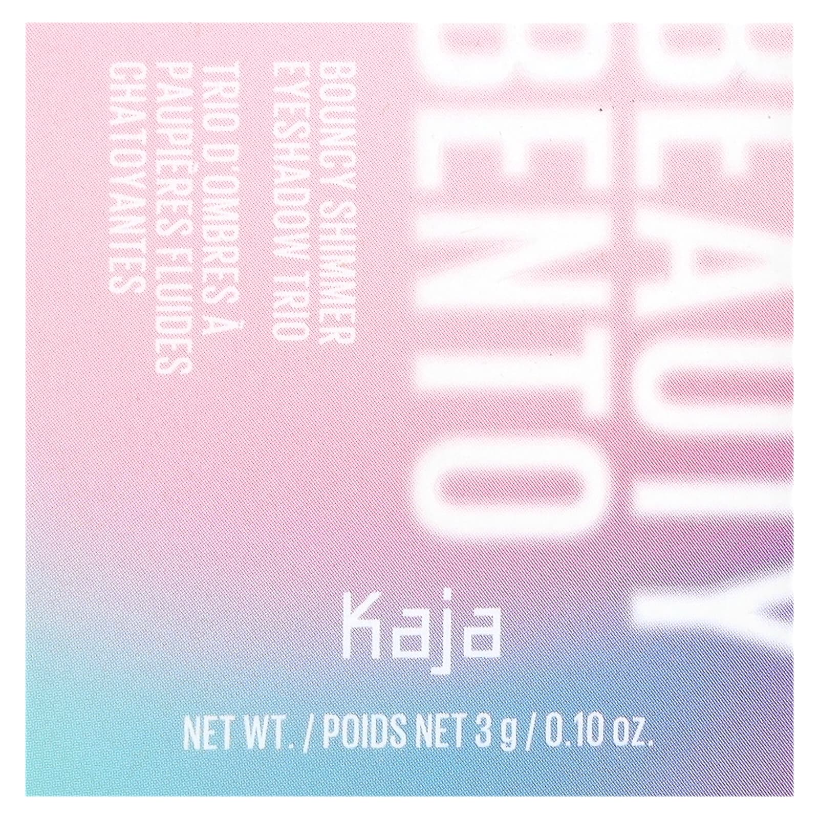 Kaja, Beauty Bento, трио теней для век с сияющим эффектом, оттенок 03 обжаренная карамель, 3 г (0,10 унции)