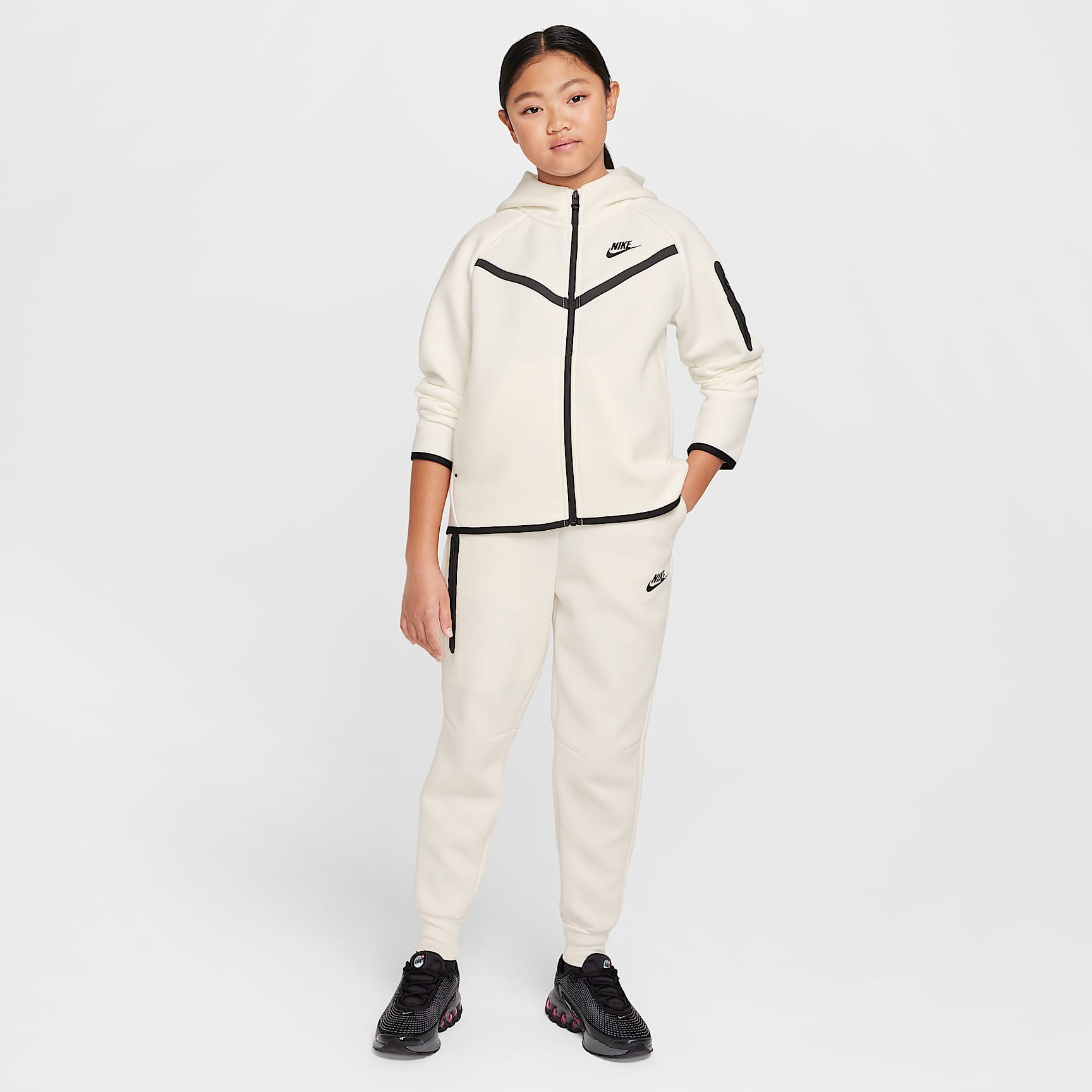 Nike Sportswear Tech Fleece Girls' Full-Zip Hoodie