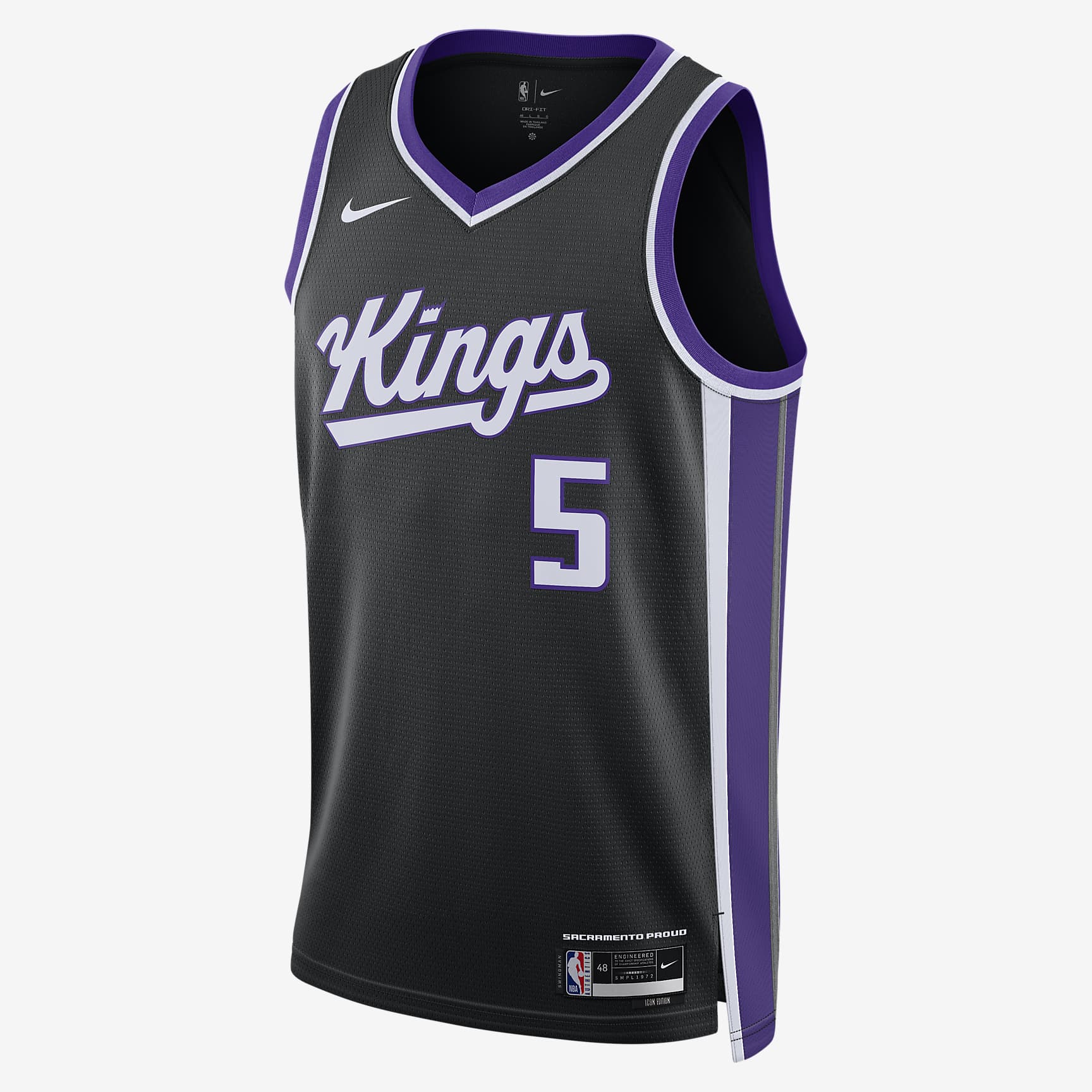 De'Aaron Fox Sacramento Kings 2023/24 Icon Edition Nike Dri-FIT NBA Swingman Jersey