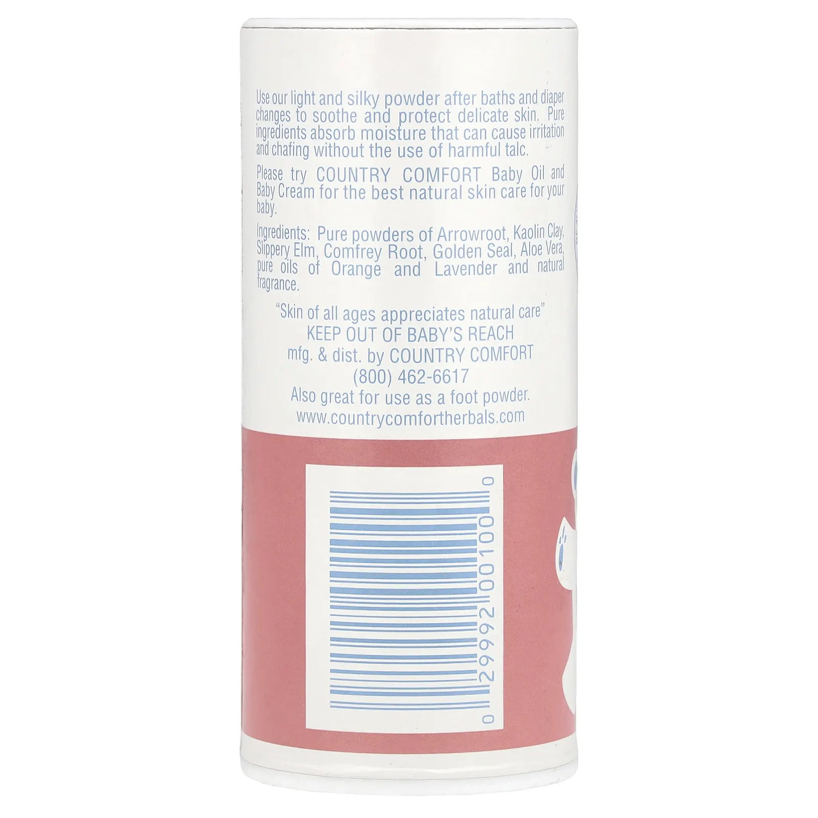 Country Comfort, Детская пудра, 3 унции (81 г)