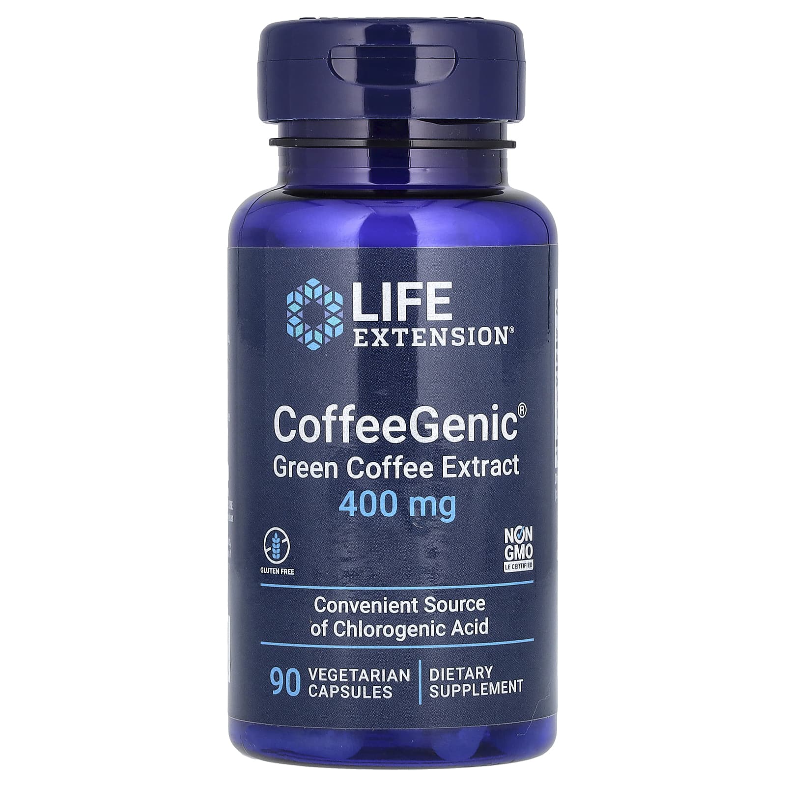 Life Extension, CoffeeGenic, экстракт зеленого кофе 90 овощных капсул