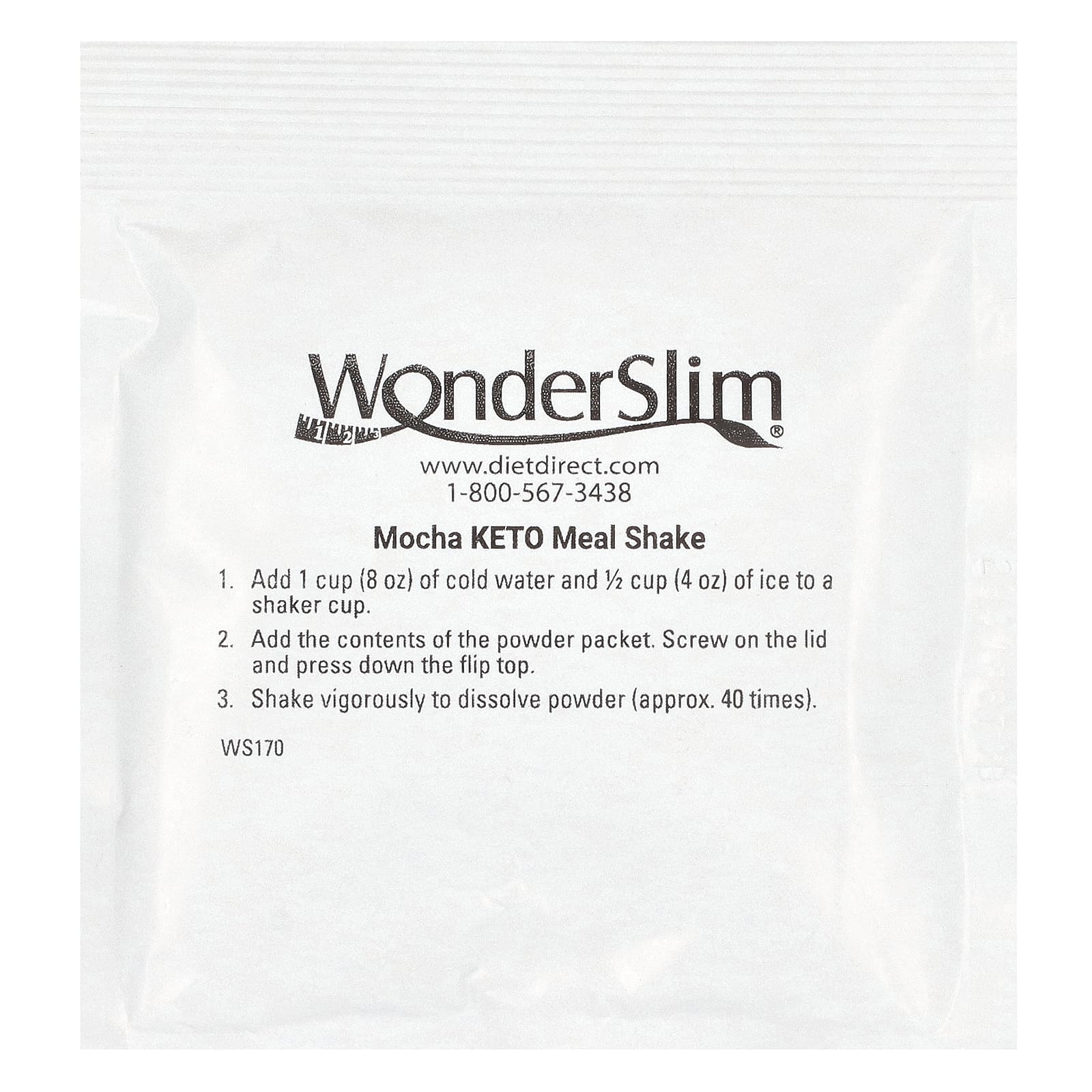 WonderSlim, кетогенный коктейль, со вкусом мокко, 7 пакетиков по 22 г (0,77 унции)