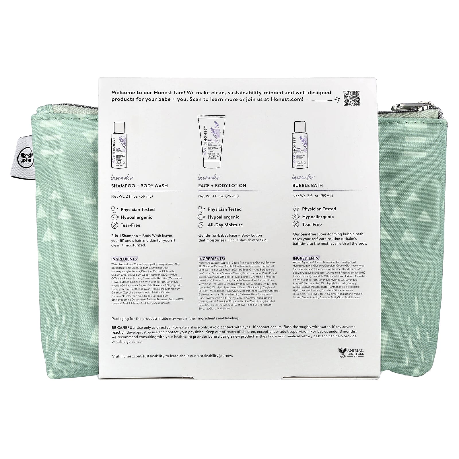 The Honest Company, Babe's Multi Must-Haves, лаванда, набор из 4 предметов