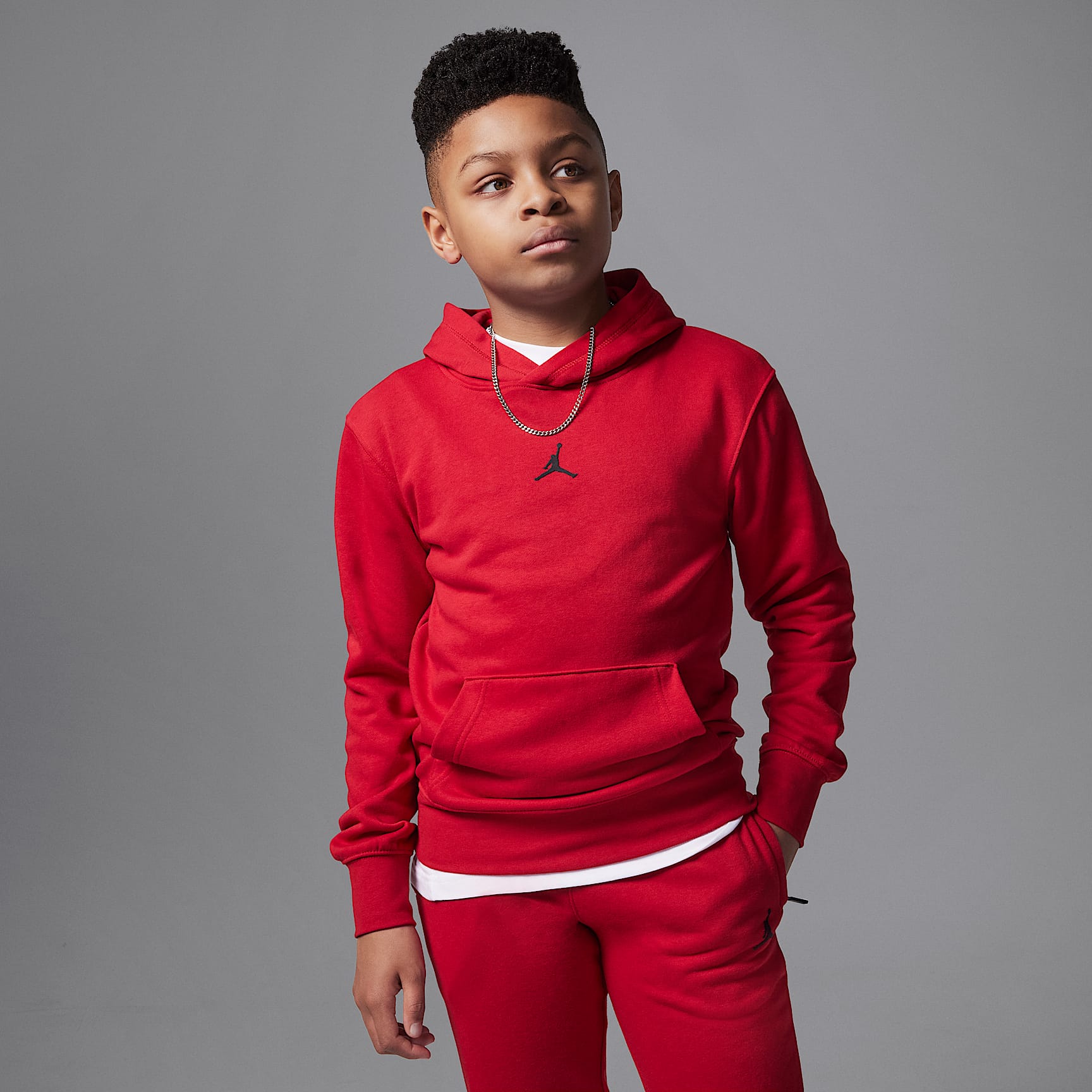 Jordan Dri-FIT Sport Big Kids' Crossover Pullover Hoodie