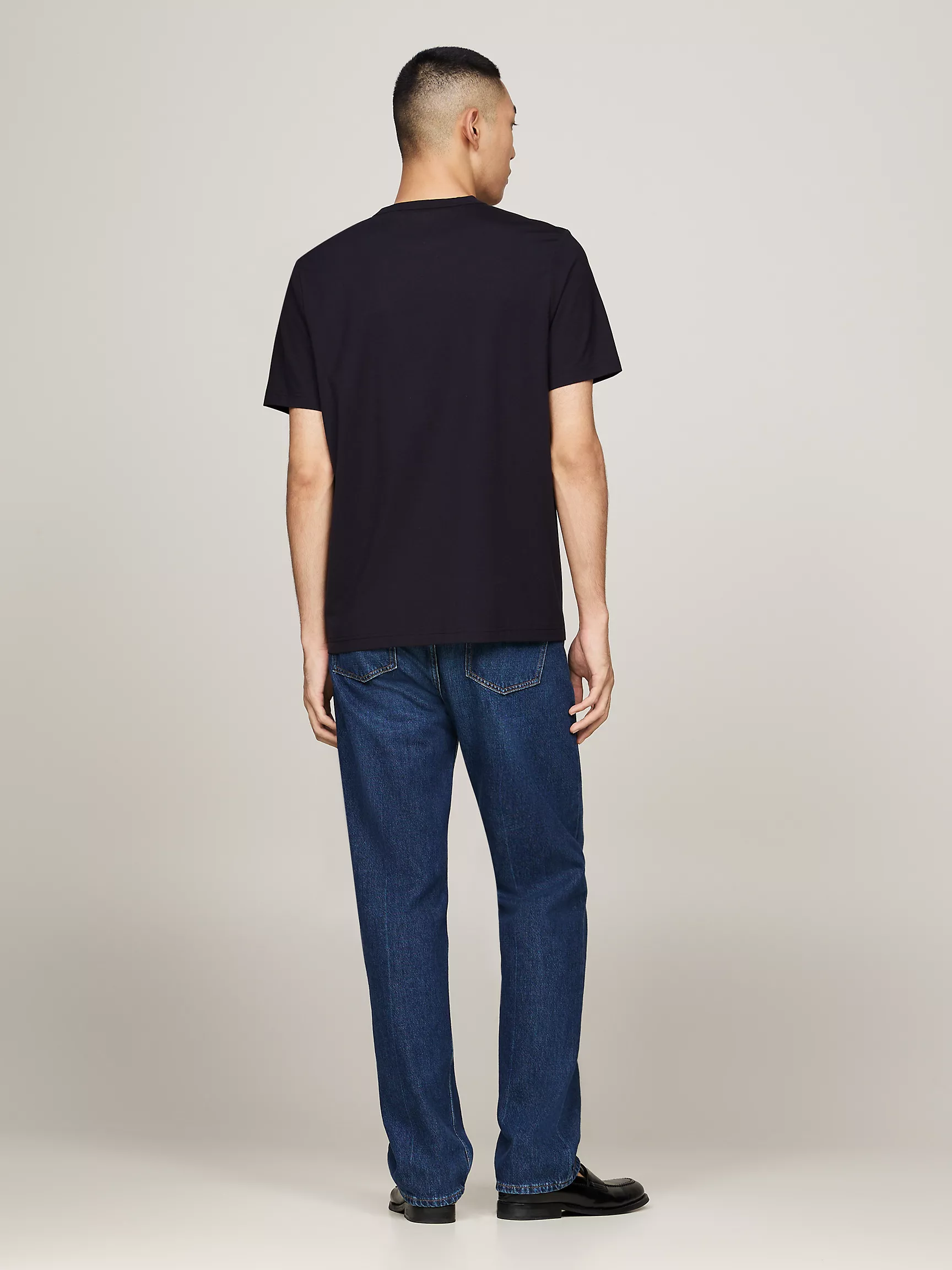 Мужская футболка Tommy Hilfiger, Однотонная технологичная футболка