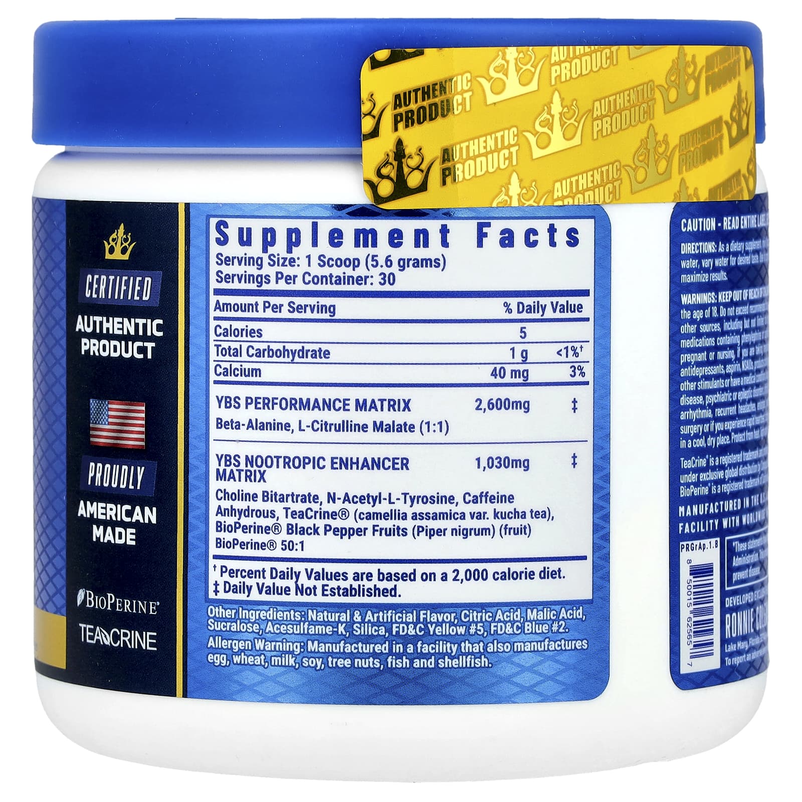 Ronnie Coleman, Yeah Buddy Sport, для приема перед тренировкой, Apple Blast, 162 г (5,71 унции)