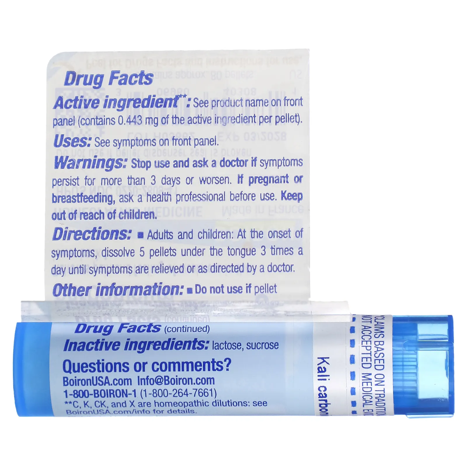 Boiron, Kali Carbonicum, 6C, прибл. 80 гранул