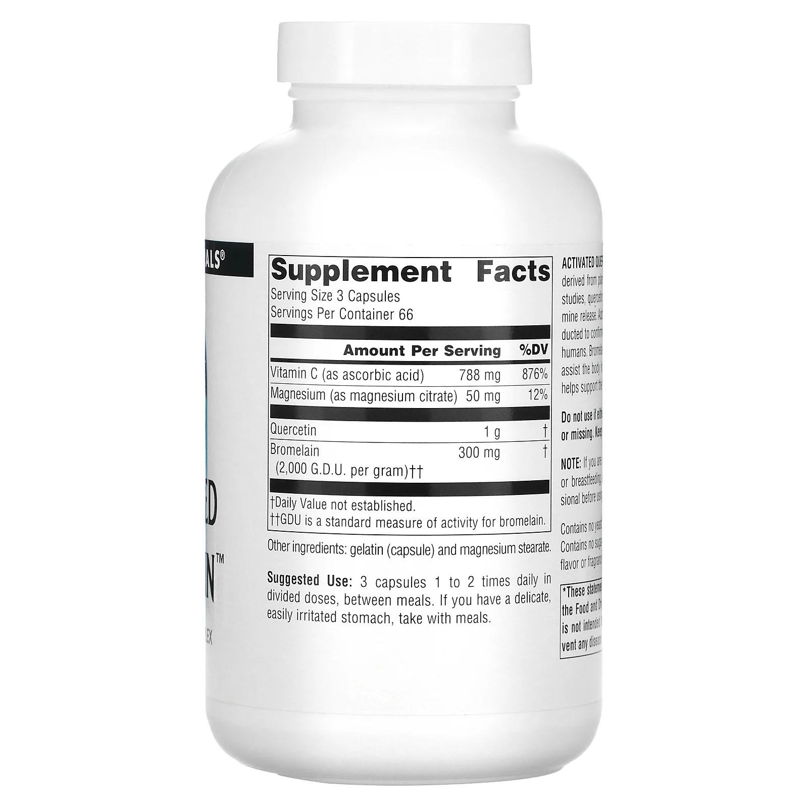 Source Naturals, активированный кверцетин, 200 капсул