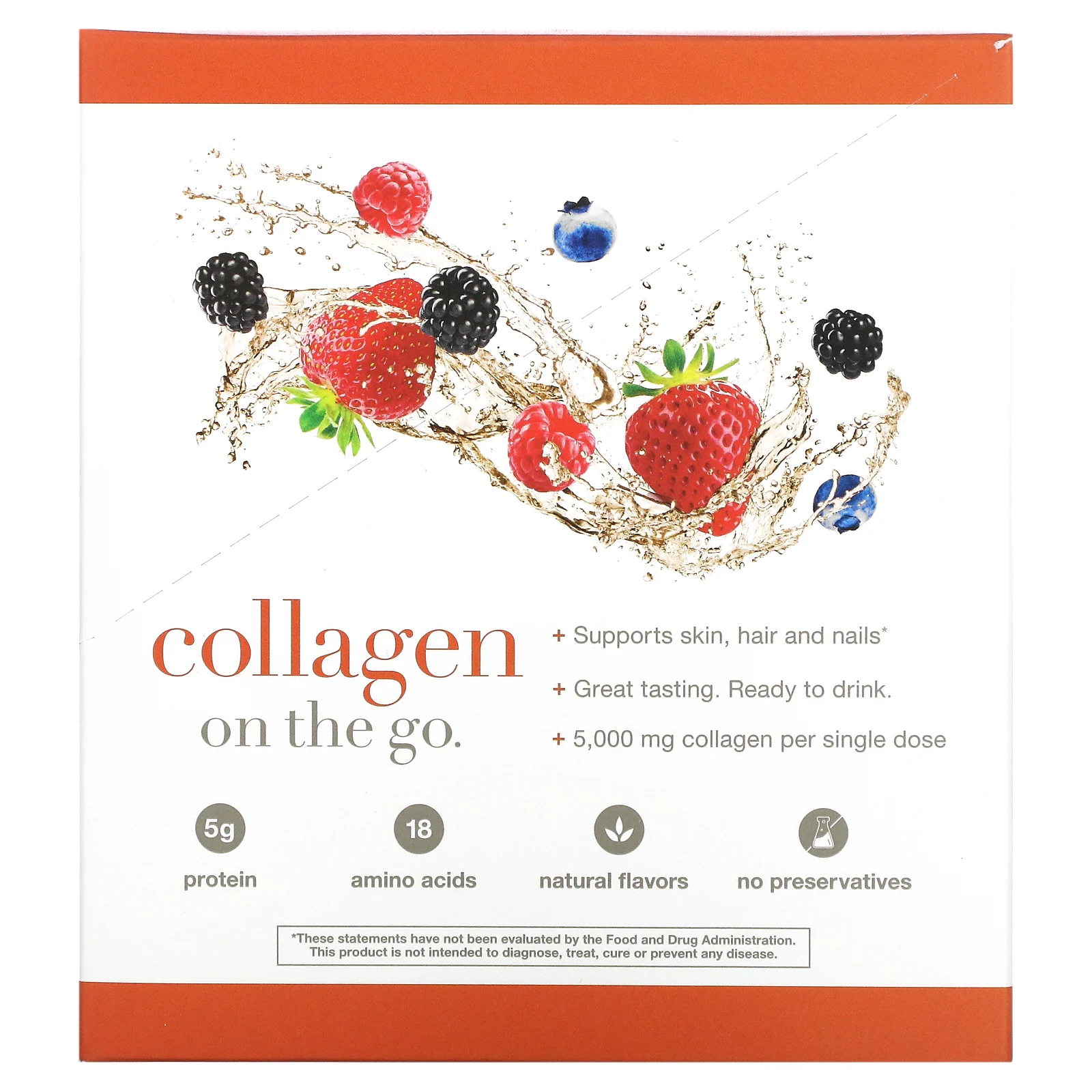 Youtheory, Жидкий коллаген, натуральные ягоды, 12 пробирок с жидкостью, по 1 жидкой унции (30 мл) каждая