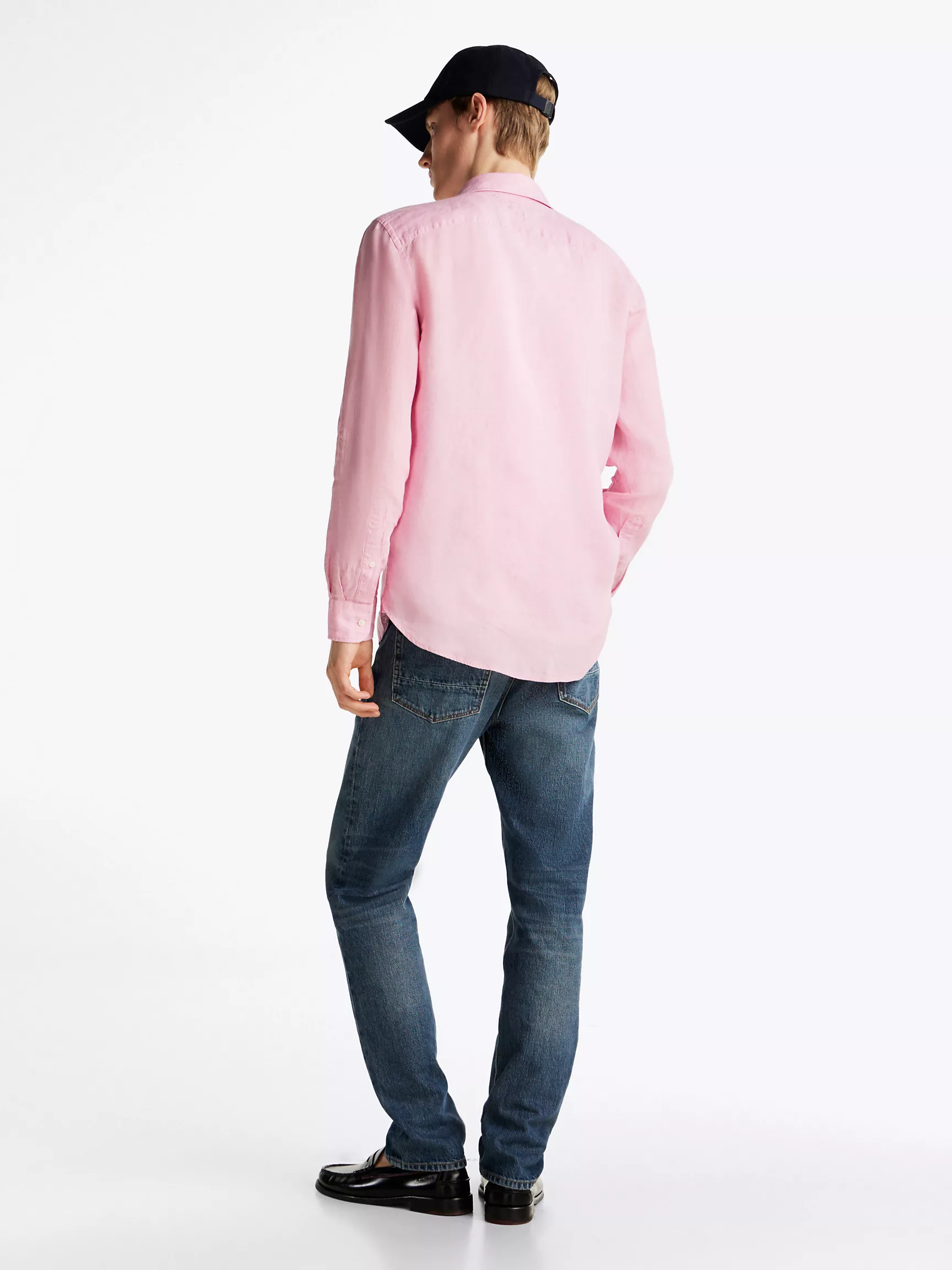 Мужская рубашка Tommy Hilfiger, Стандартная рубашка из окрашенного льна