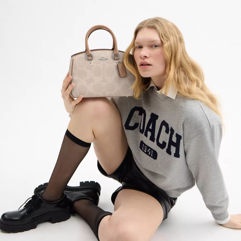 Сумка COACH Savannah Small Carryall Bag In Signature Canvas