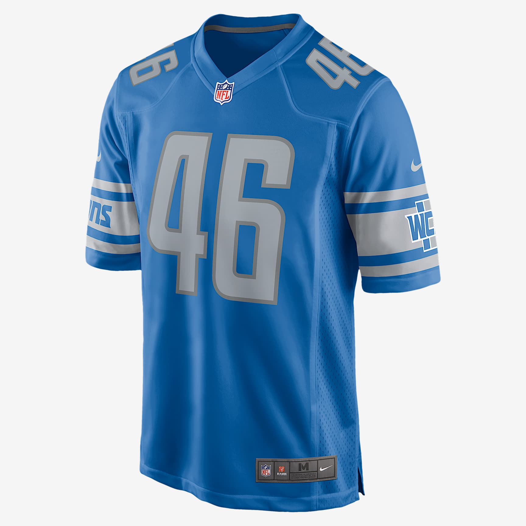 NFL Detroit Lions (Jack Campbell) Men's Game Football Jersey