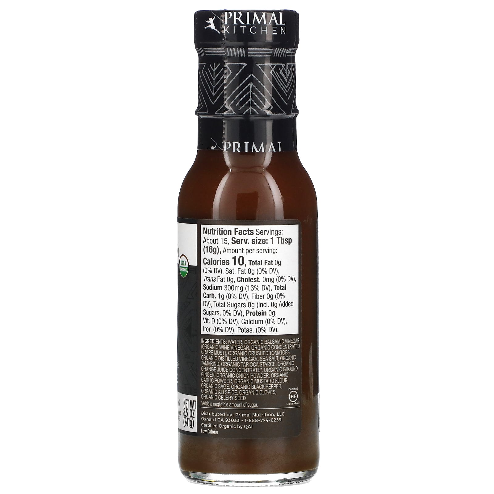 Primal Kitchen, Органический соус для стейка, без сахара, 241 г (8,5 унции)