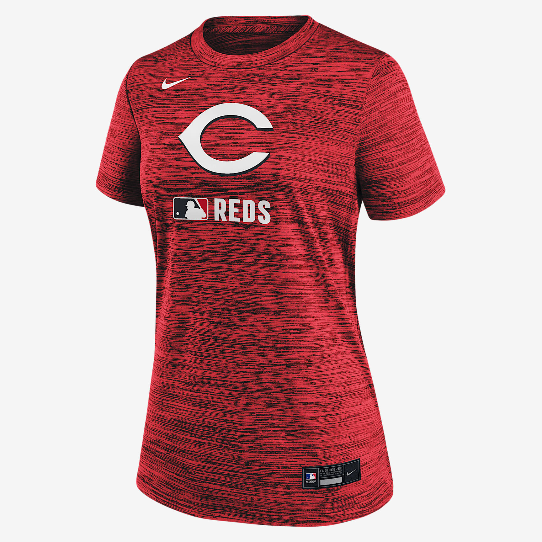 Cincinnati Reds Authentic Collection Velocity Women's Nike Dri-FIT MLB T-Shirt
