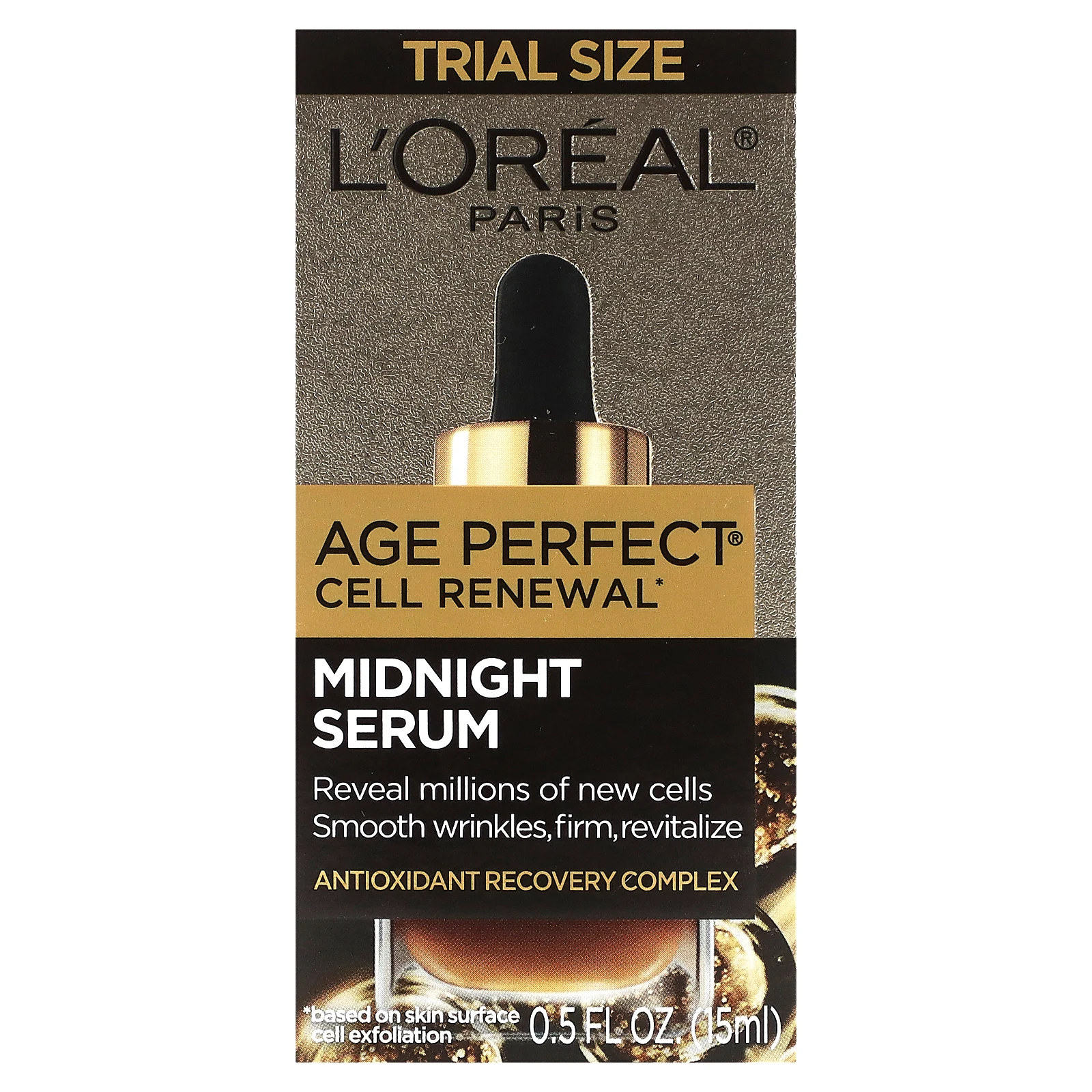 L'Oréal, Age Perfect Cell Renewal, полночная сыворотка, пробный объем, 15 мл (0,5 жидк. Унции)