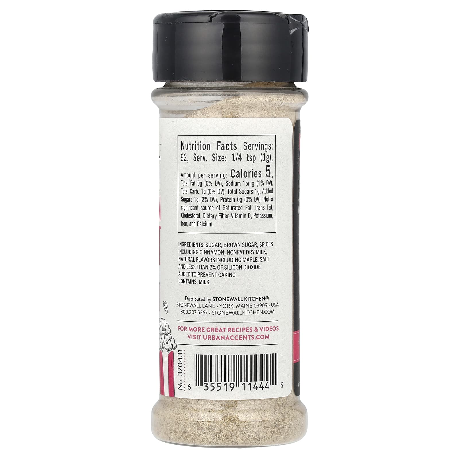 Urban Accents, Popcorn Seasoning, сладкие тосты с корицей, 92 г (3,25 унции)