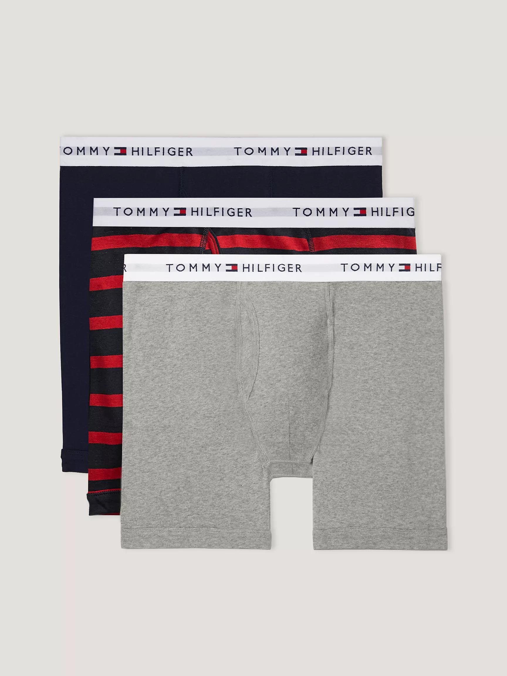 Мужское нижнее белье Tommy Hilfiger, Классические хлопковые боксеры-брифы (набор 3 шт.)