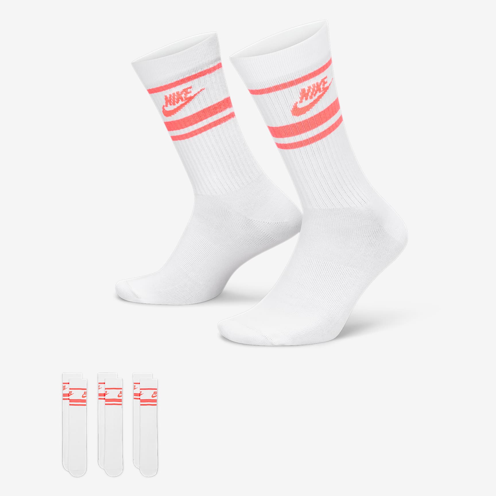 Nike Sportswear Dri-FIT Everyday Essential Crew Socks (3 Pairs)