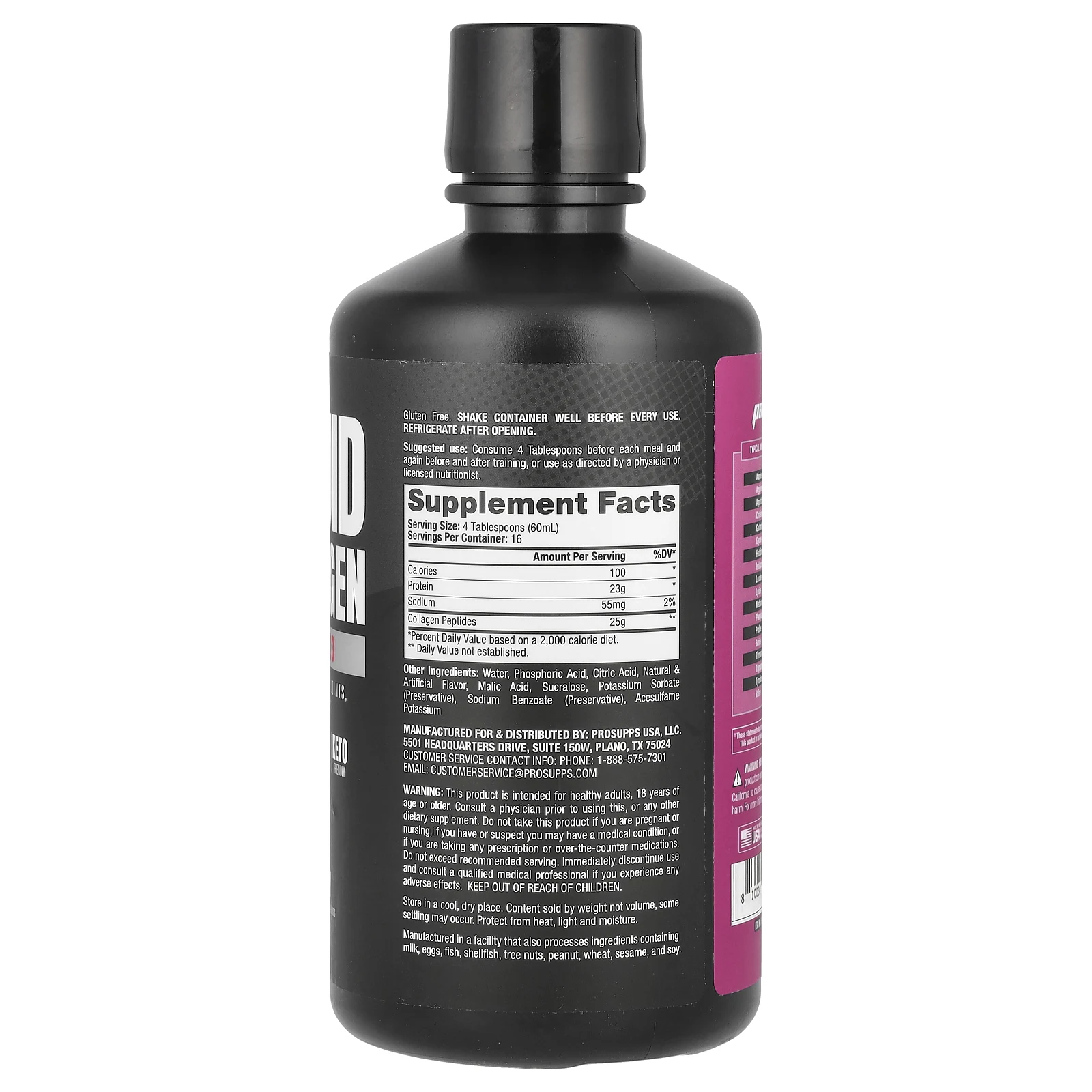 ProSupps, Amino 23, жидкий коллаген, ягодный, 960 мл (32 жидк. Унции)