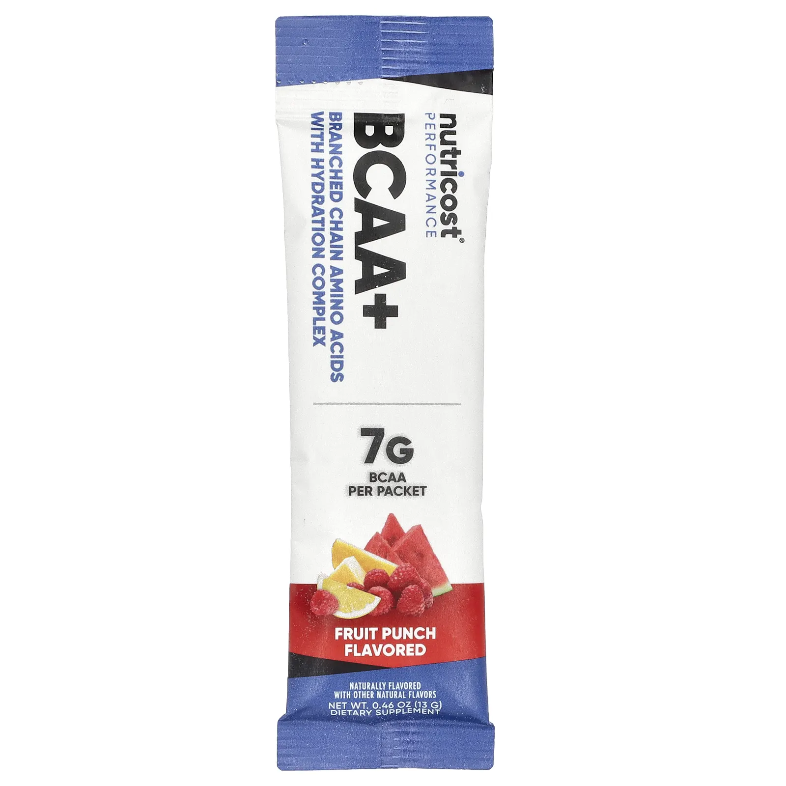 Nutricost, Performance, BCAA +, фруктовый пунш, 20 пакетиков по 13 г (0,5 унции)