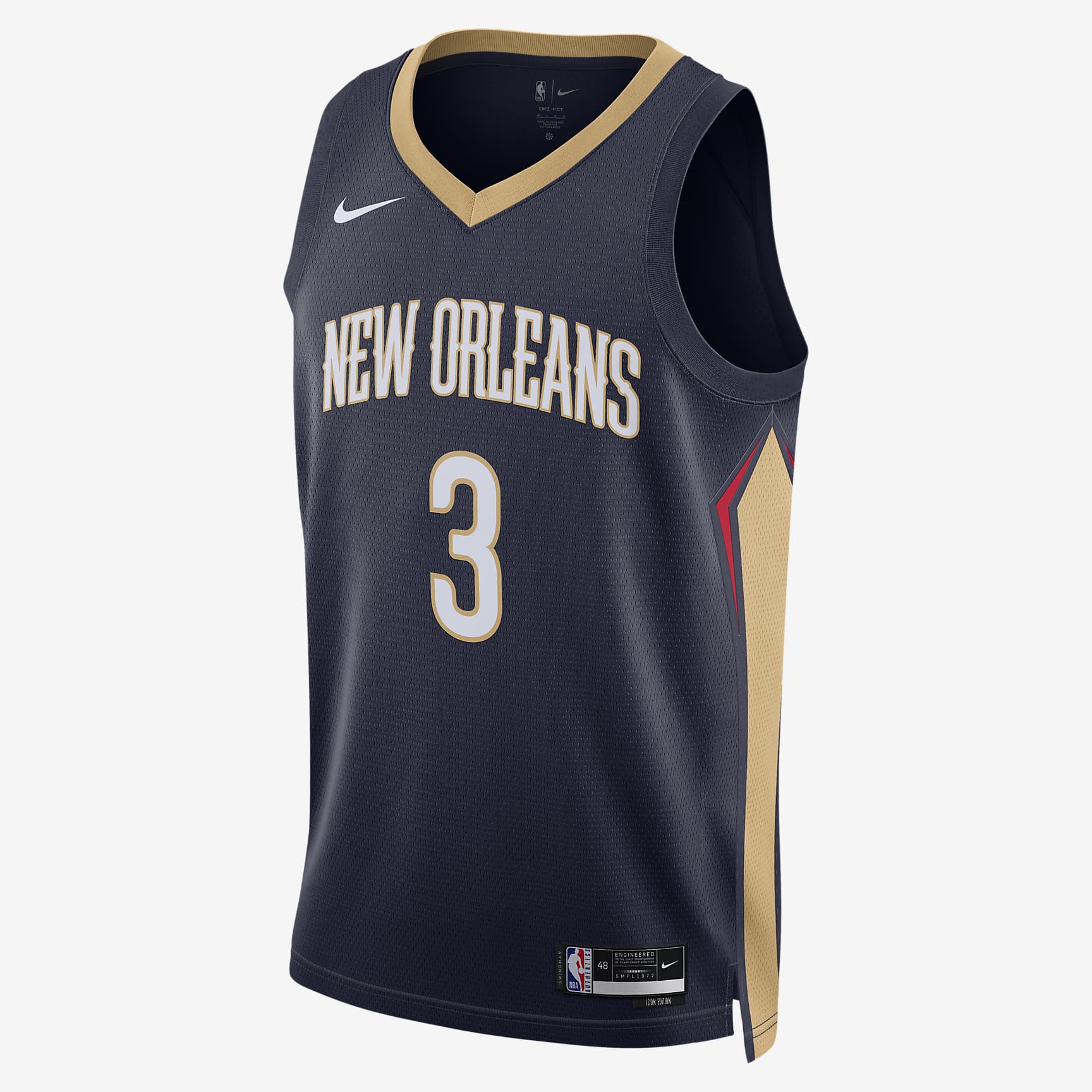 New Orleans Pelicans Icon Edition 2022/23 Men's Nike Dri-FIT NBA Swingman Jersey