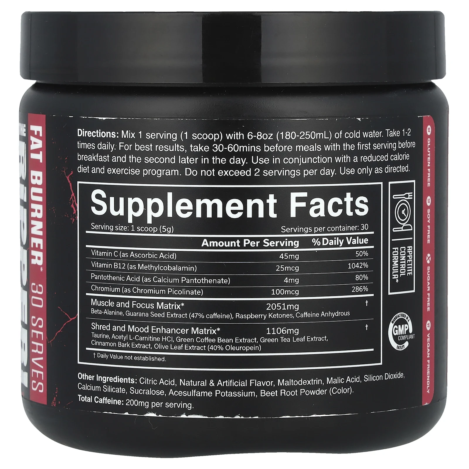 JNX Sports, The Ripper, жиросжигающая добавка, лимонад со вкусом малины, 150 г (5,3 унции)