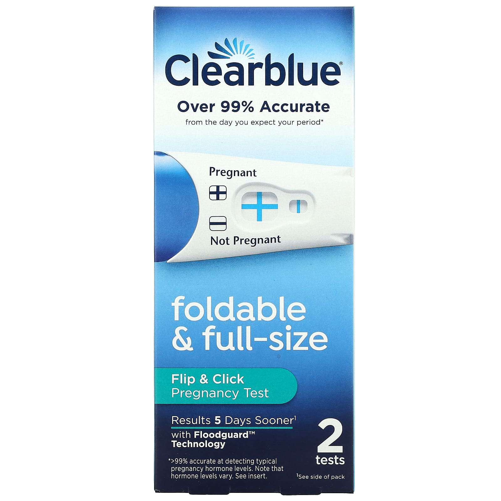 Clearblue, Тест на беременность Flip & Click, 2 теста