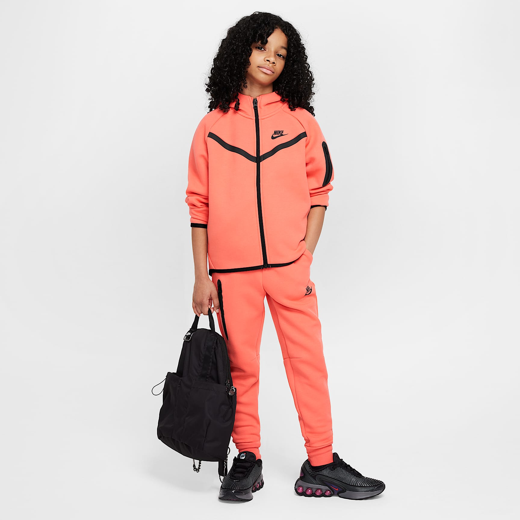 Nike Sportswear Tech Fleece Girls' Full-Zip Hoodie