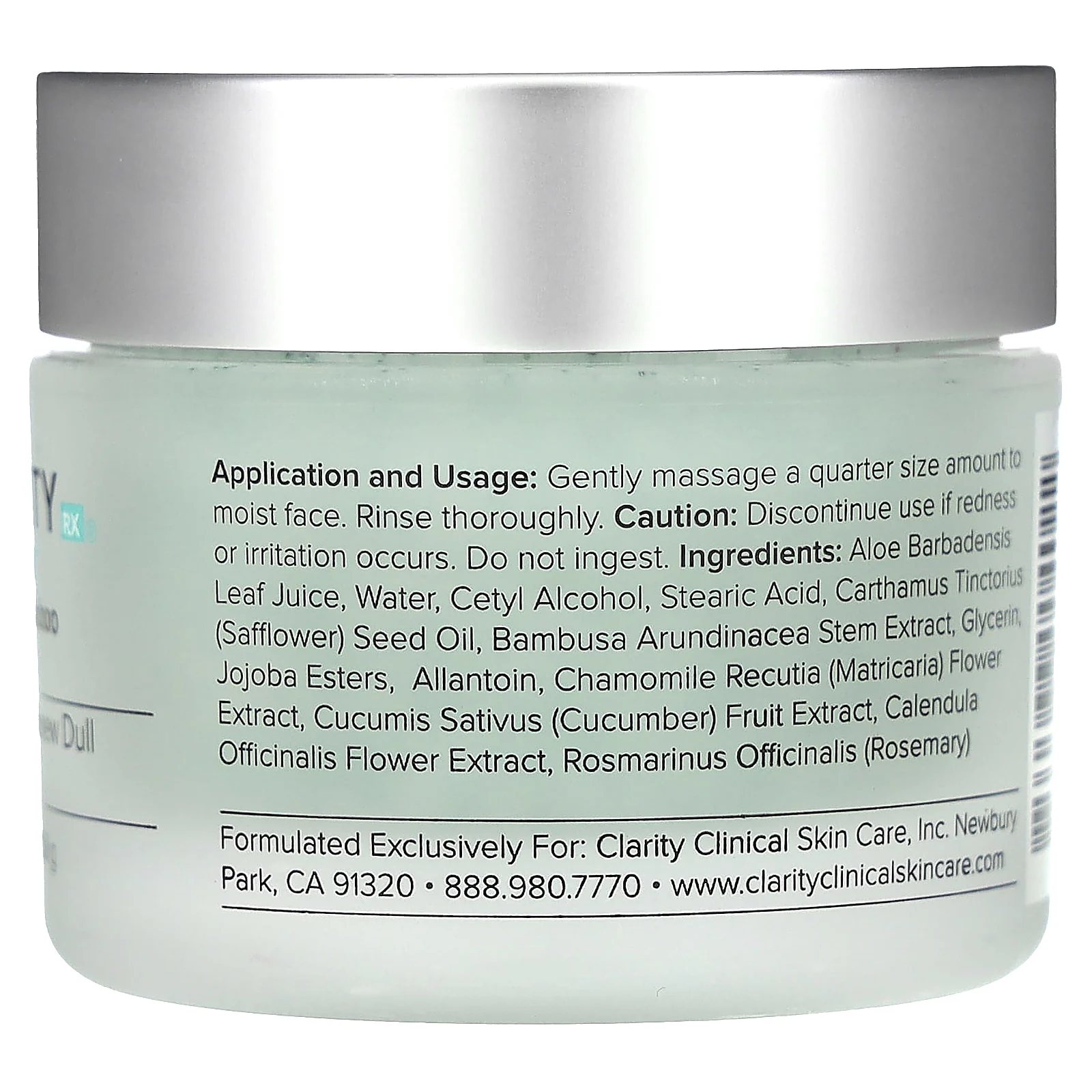 ClarityRx, Get Clean, эксфолиант из измельченного бамбука, 50 г (1,7 унции)