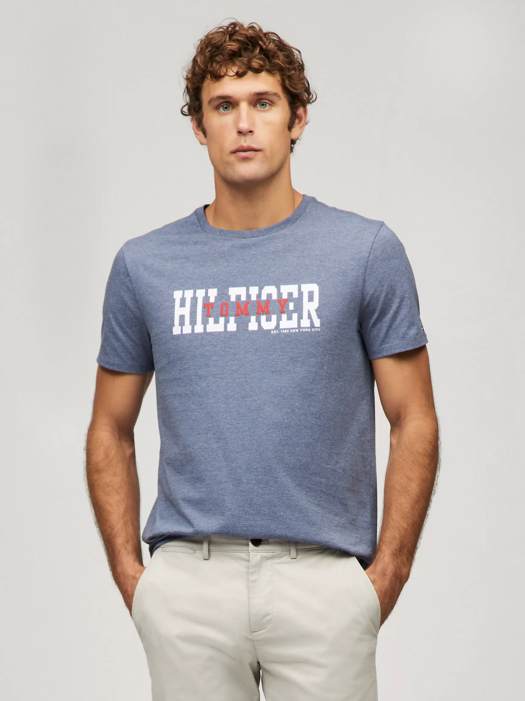 Мужская футболка Tommy Hilfiger, Футболка Tommy с университетским логотипом