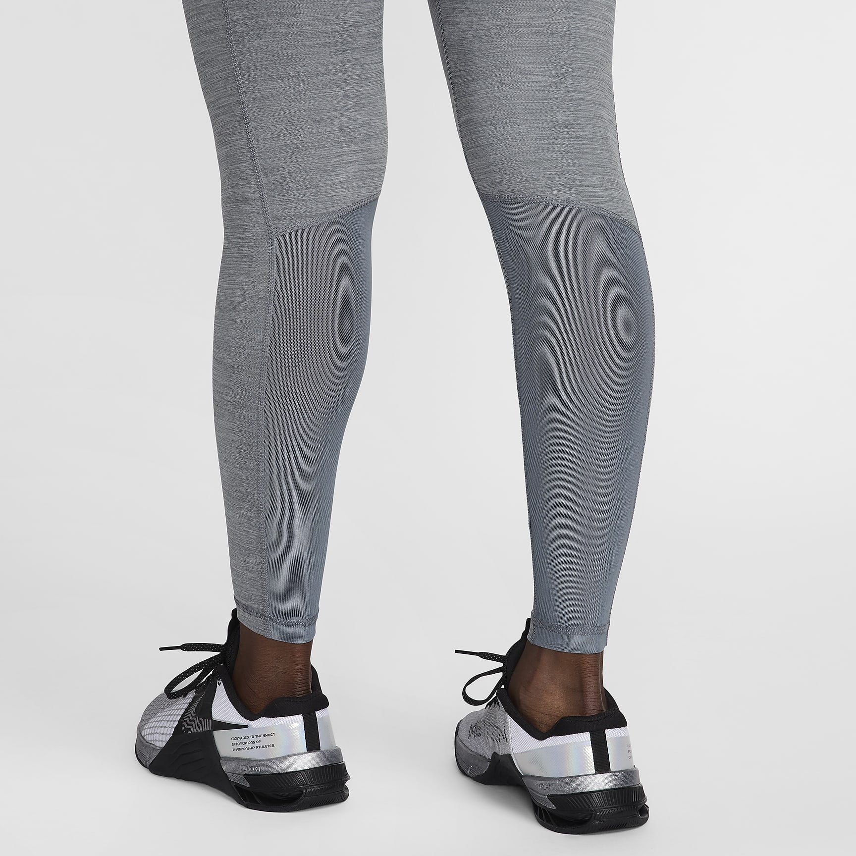 Nike Pro Women's Mid-Rise Mesh-Paneled Leggings
