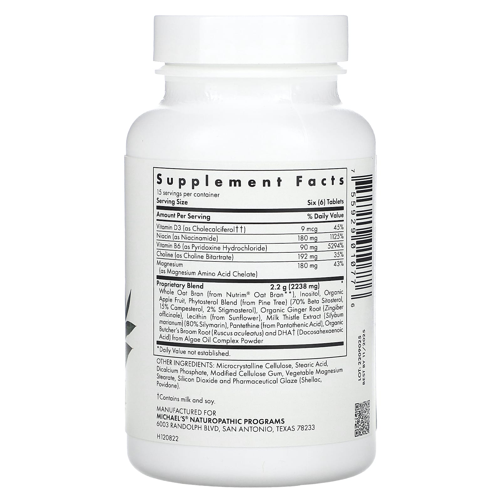 Michael's Naturopathic, Факторы метаболизма холестерина, 90 таблеток