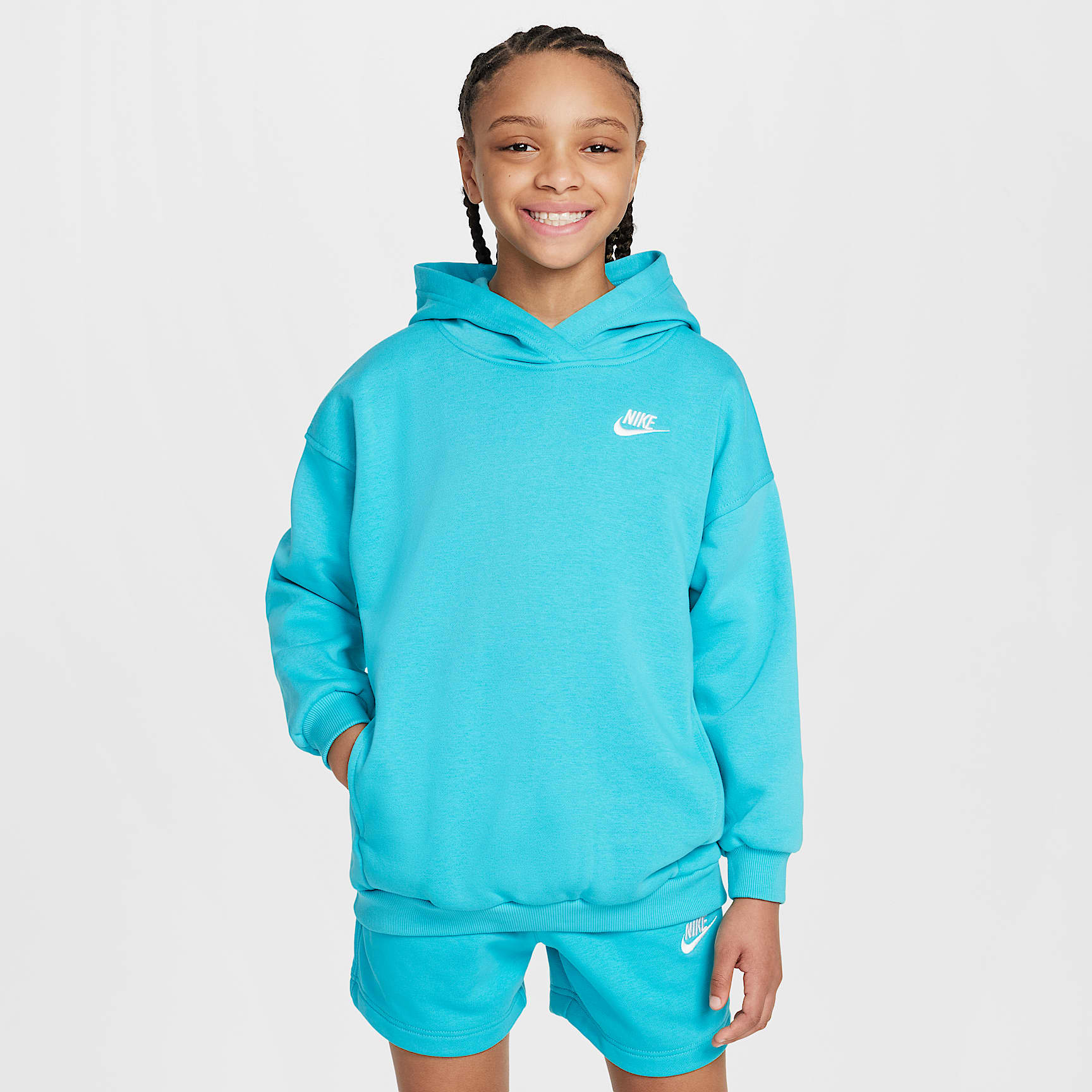 Nike Sportswear Club Fleece Big Kids' Oversized Pullover Hoodie