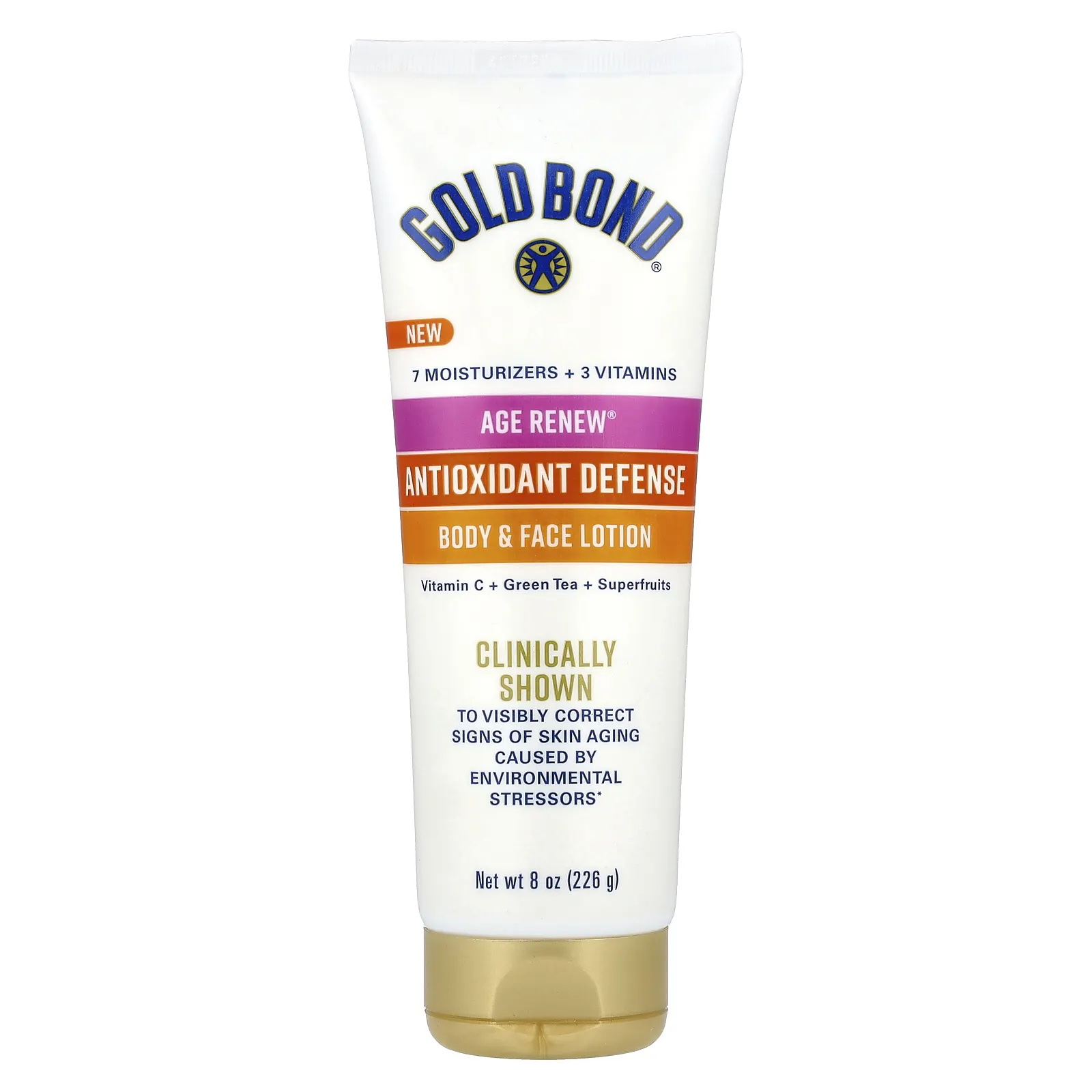 Gold Bond, Age Renew®, антиоксидантная защита, лосьон для тела и лица, 226 г (8 унций)