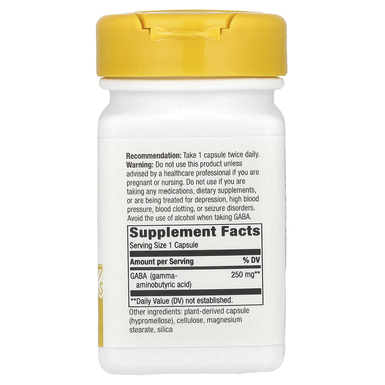 Nature's Way, GABA, 250 мг, 60 вегетарианских капсул