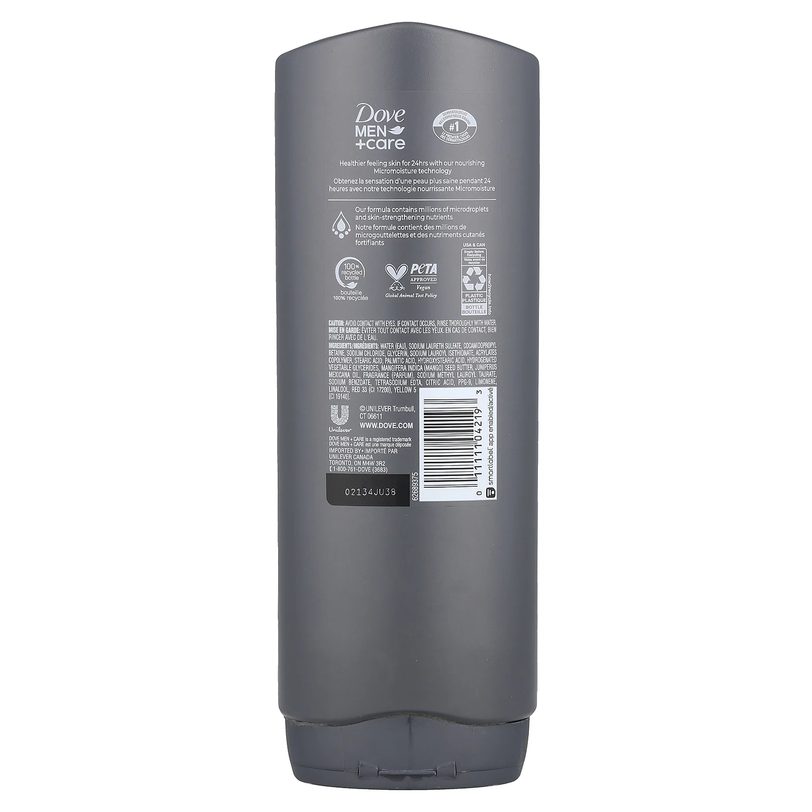 Dove, Men + Care, гель для душа и тела, манго и кедр, 532 мл (18 жидк. Унций)